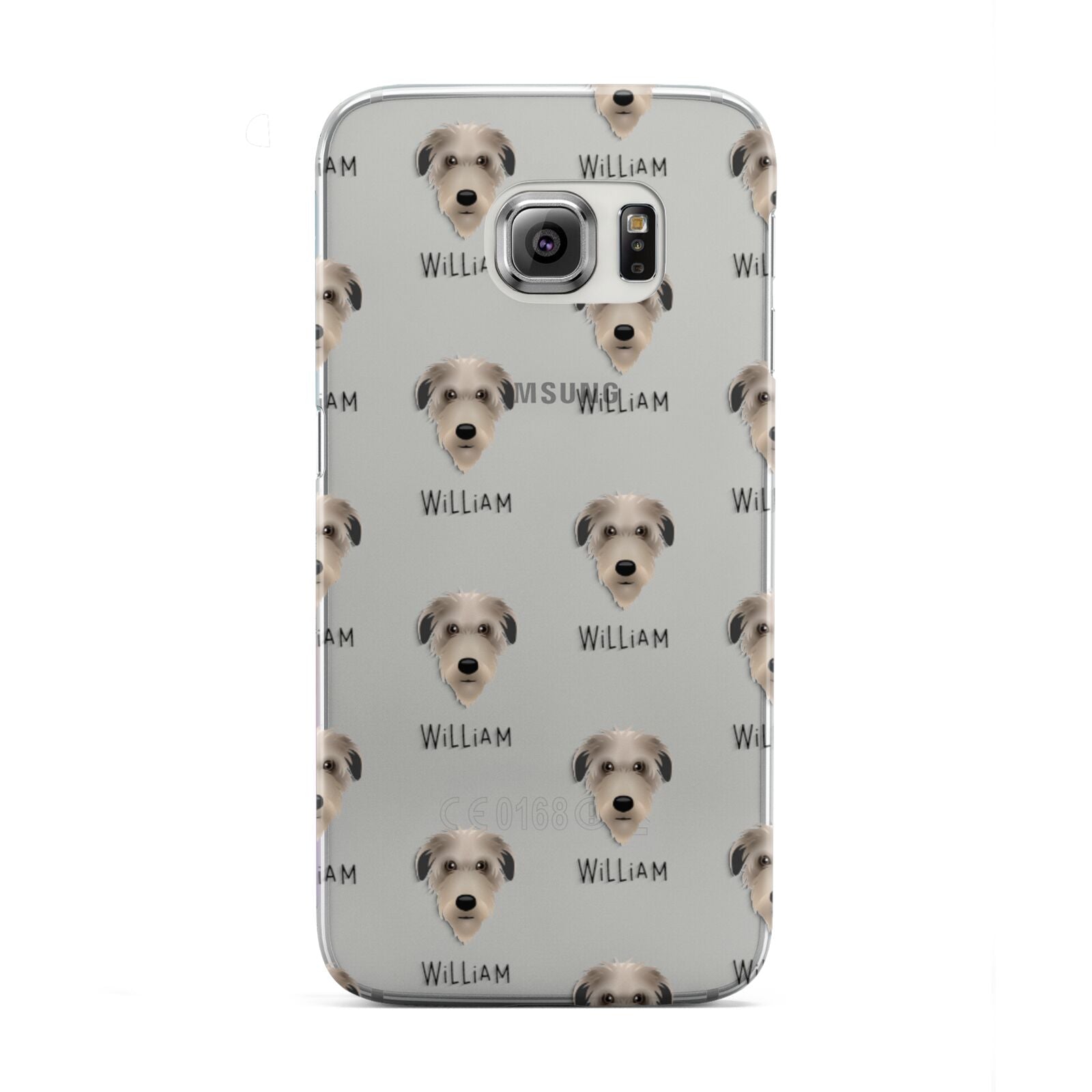 Deerhound Icon with Name Samsung Galaxy S6 Edge Case