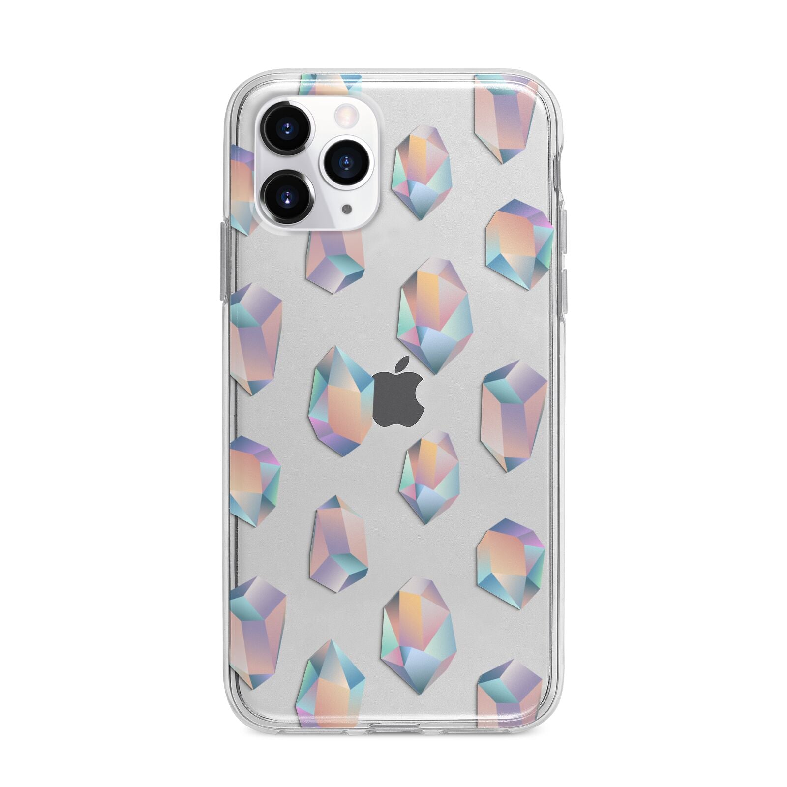 Diamond Apple iPhone 11 Pro in Silver with Bumper Case