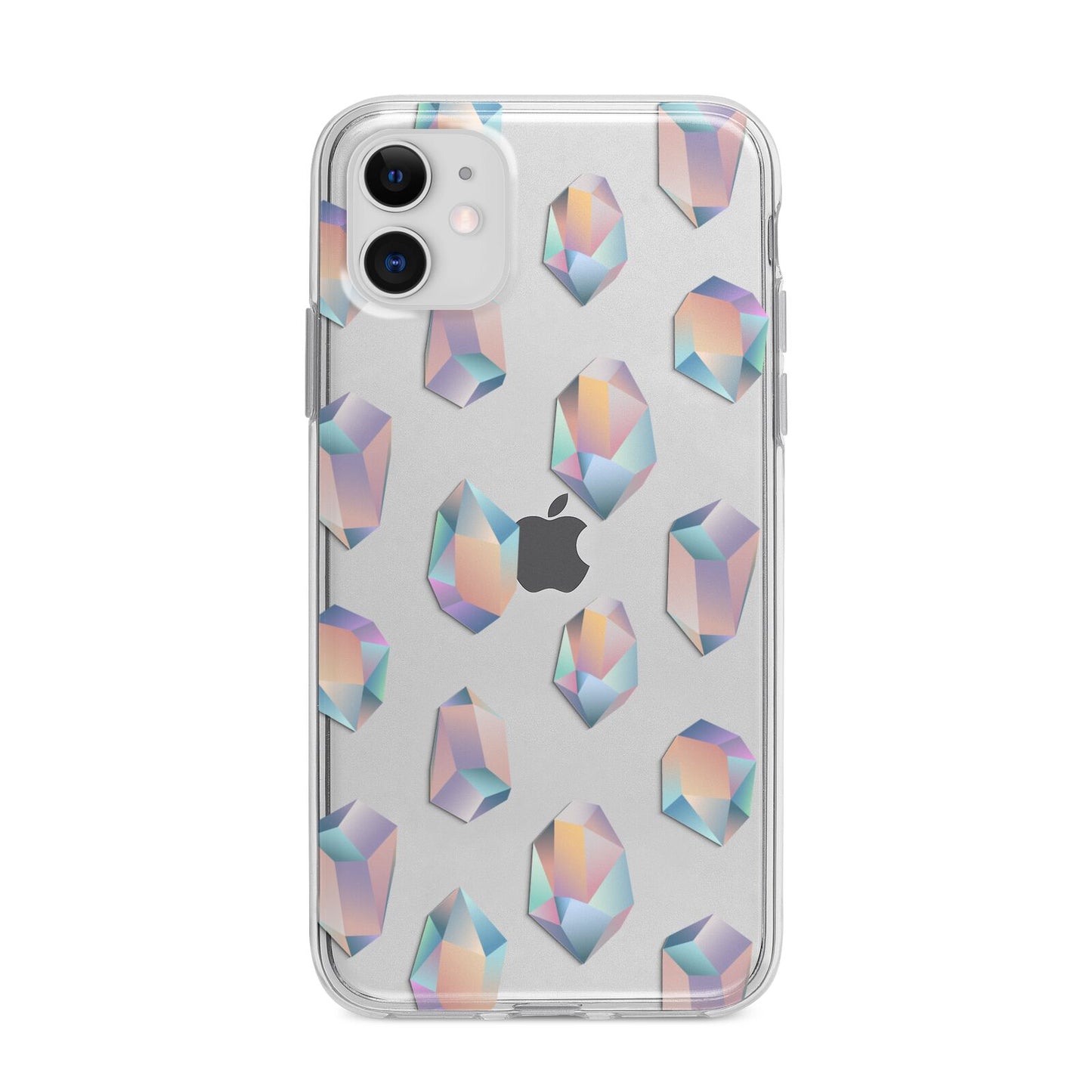 Diamond Apple iPhone 11 in White with Bumper Case