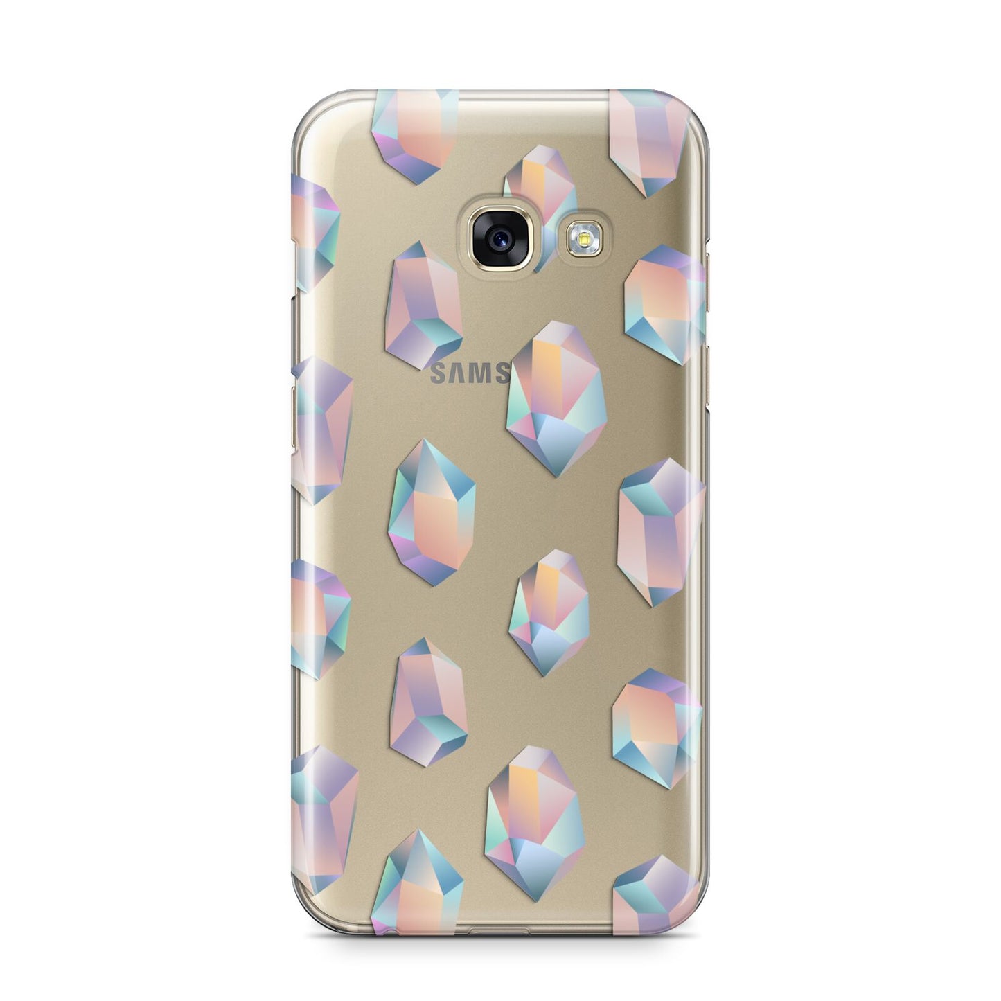 Diamond Samsung Galaxy A3 2017 Case on gold phone