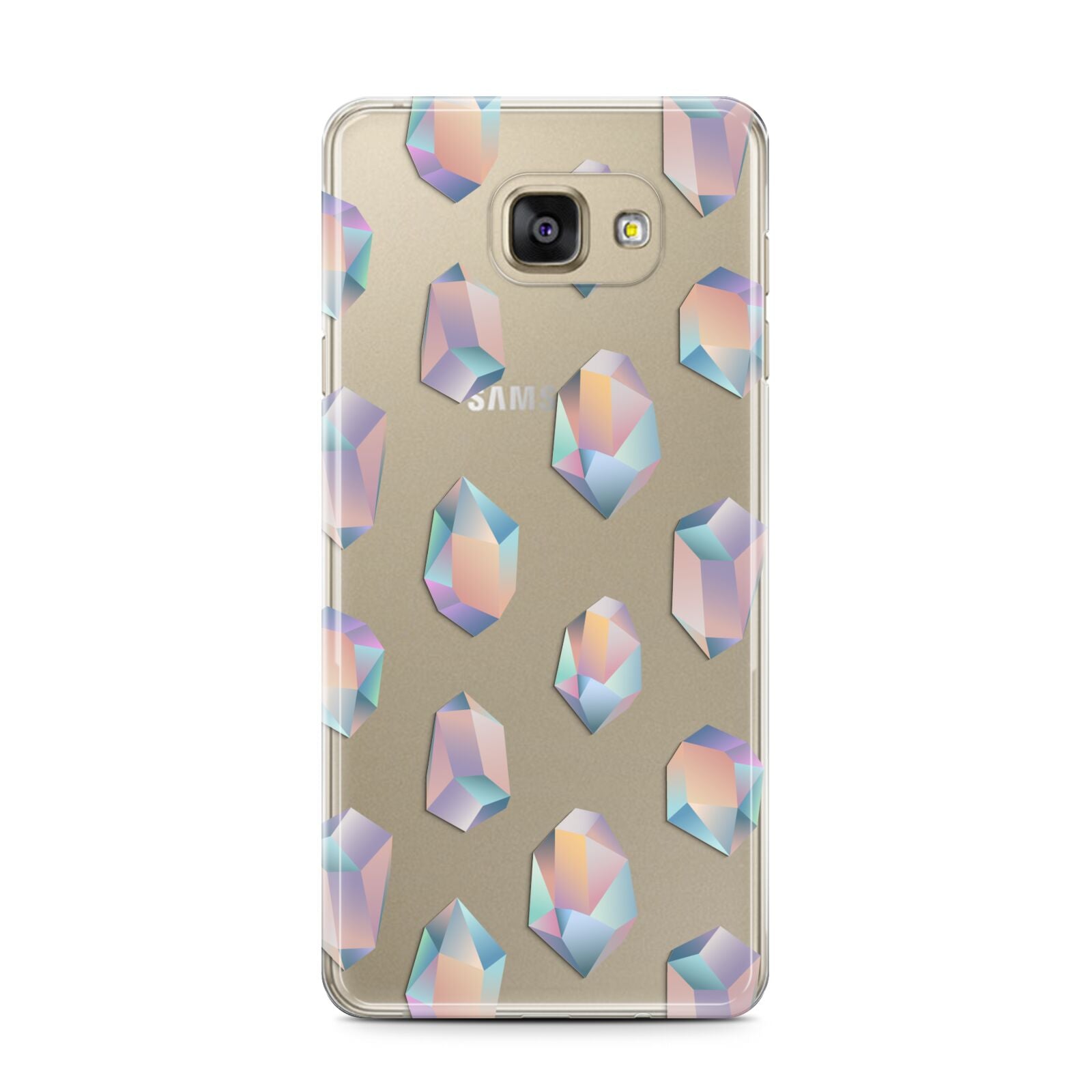 Diamond Samsung Galaxy A7 2016 Case on gold phone