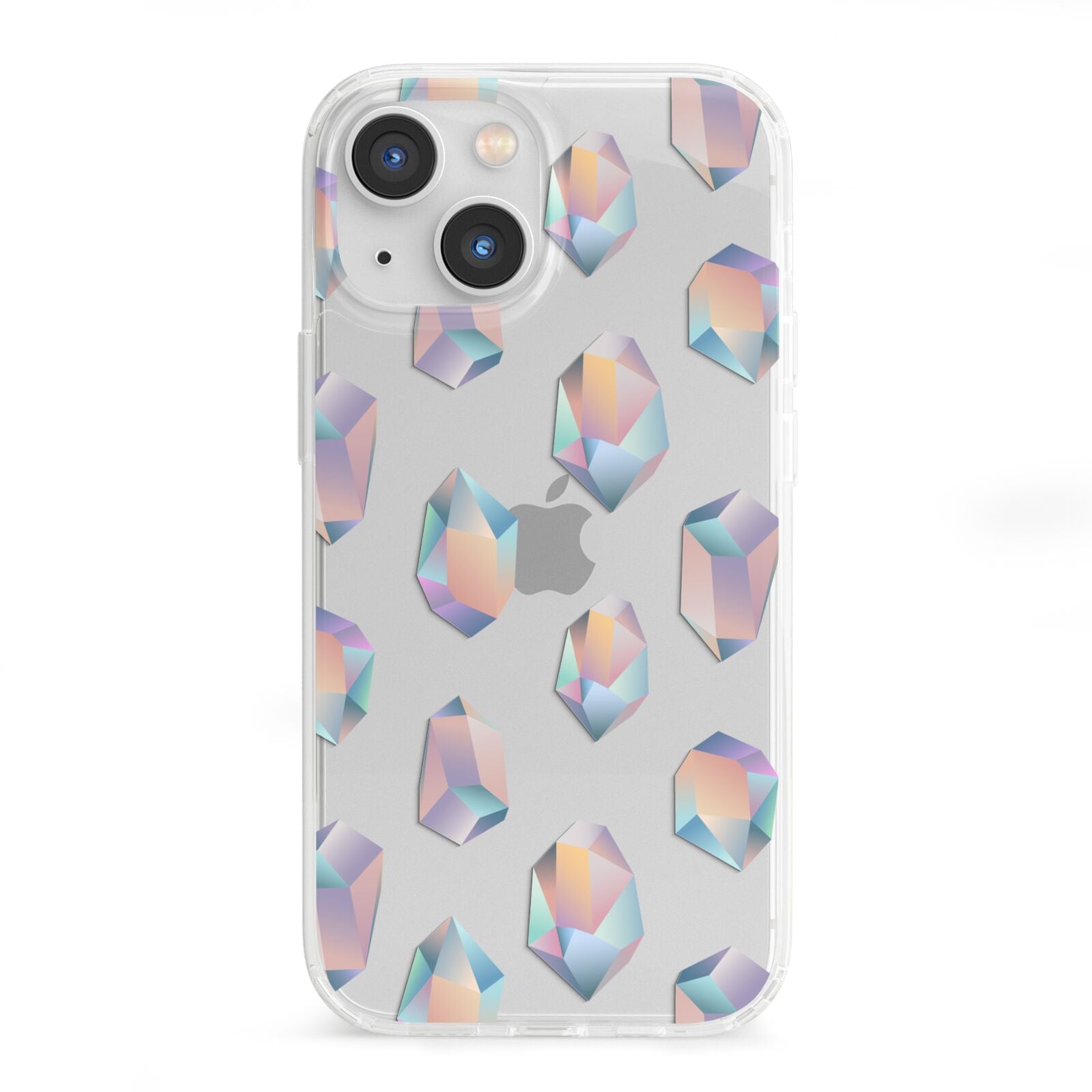 Diamond iPhone 13 Mini Clear Bumper Case