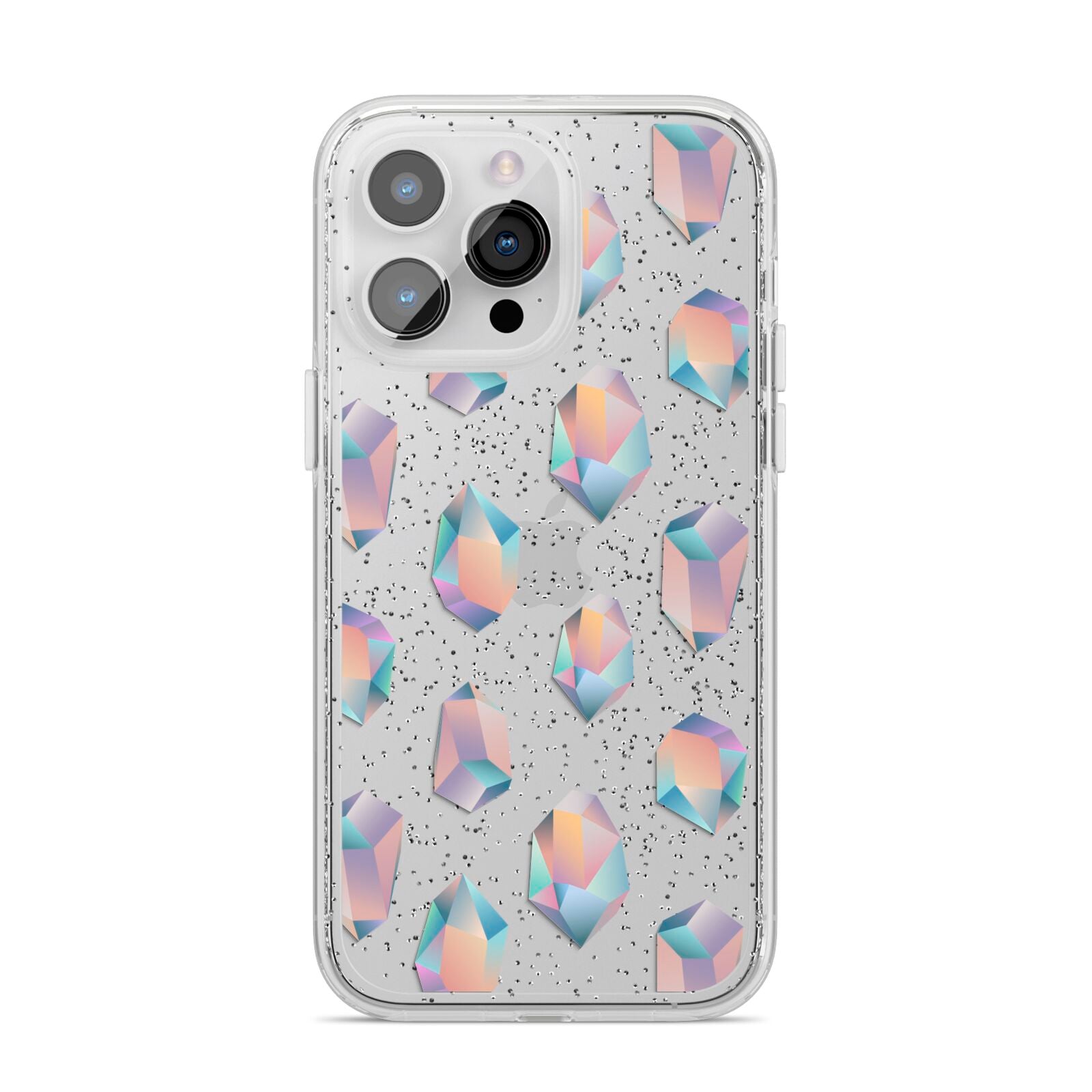 Diamond iPhone 14 Pro Max Glitter Tough Case Silver