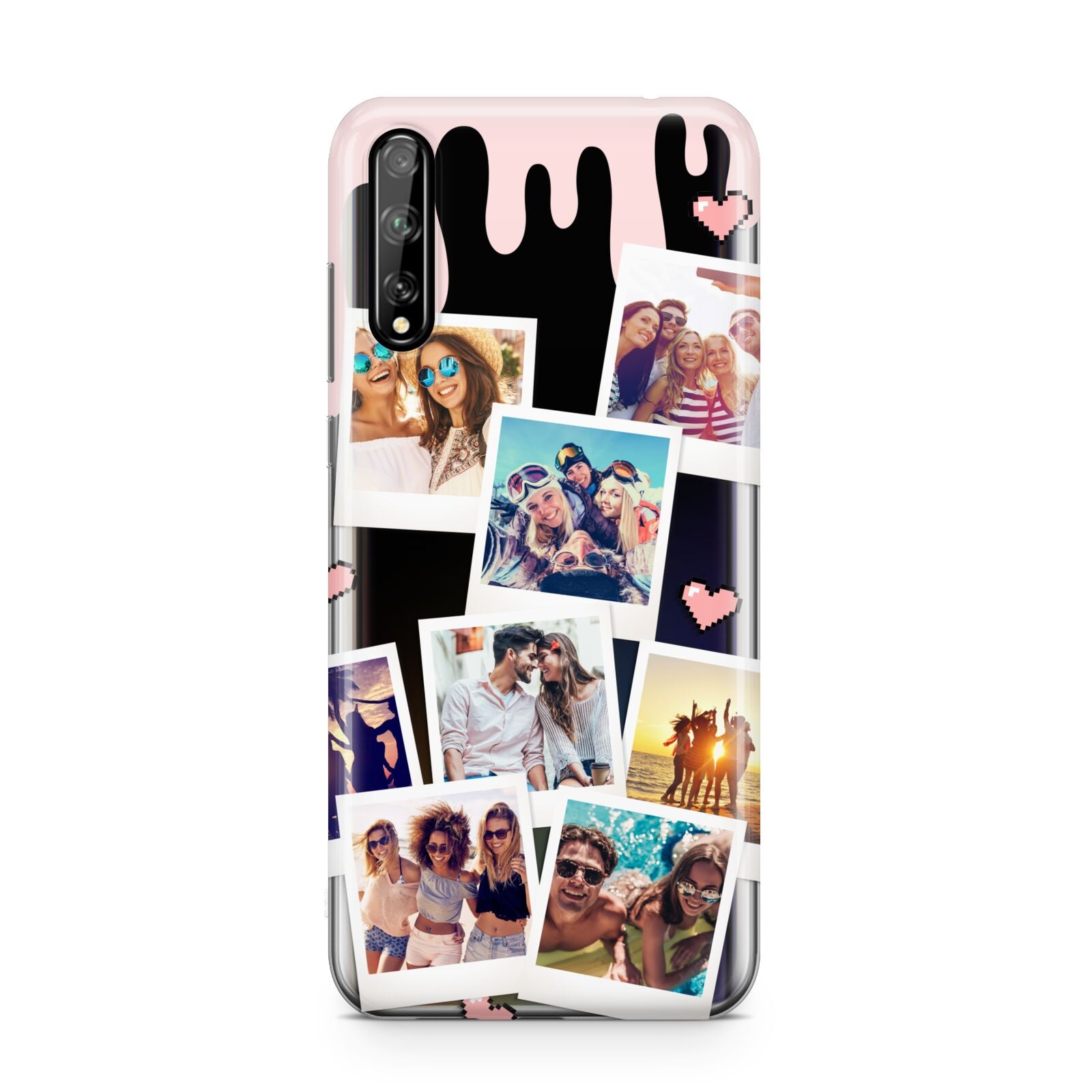 Digital Hearts Photo Upload with Text Huawei Enjoy 10s Phone Case