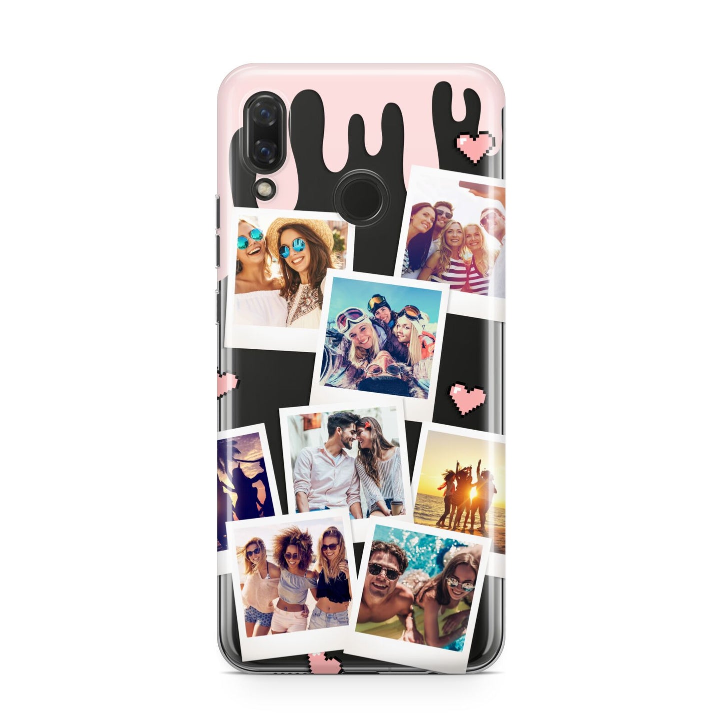 Digital Hearts Photo Upload with Text Huawei Nova 3 Phone Case