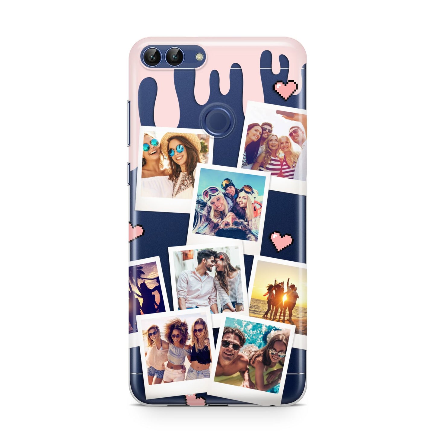 Digital Hearts Photo Upload with Text Huawei P Smart Case