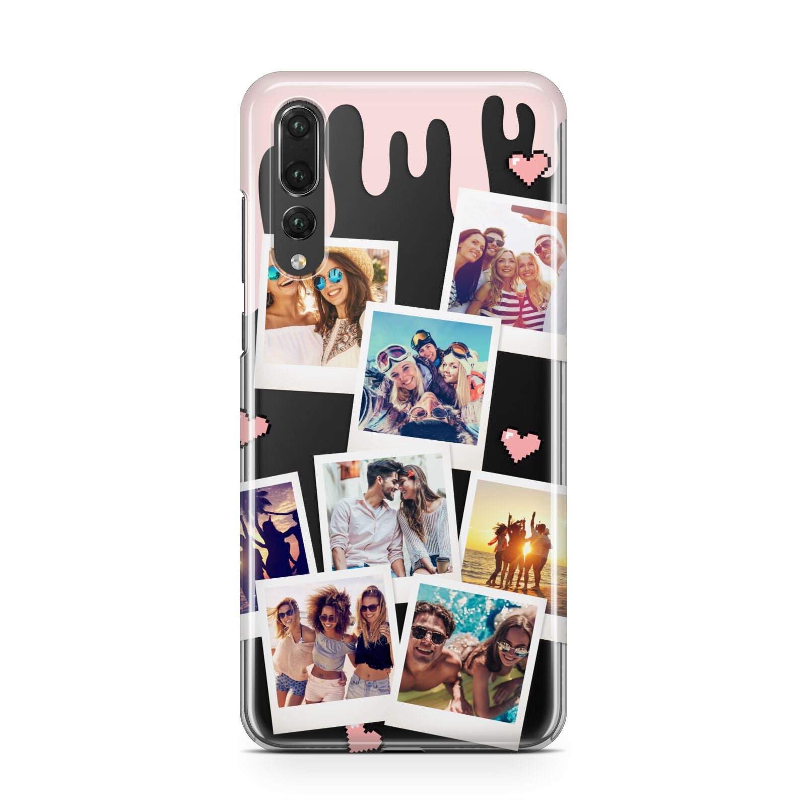 Digital Hearts Photo Upload with Text Huawei P20 Pro Phone Case