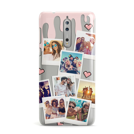 Digital Hearts Photo Upload with Text Nokia Case