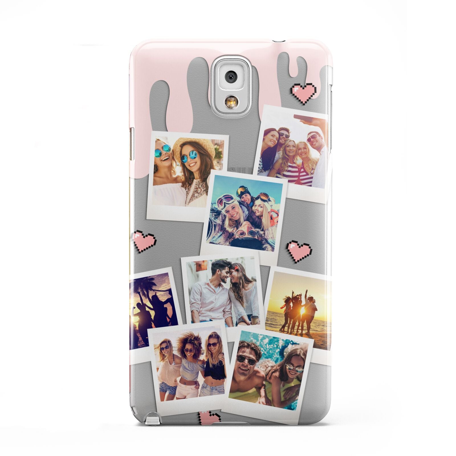 Digital Hearts Photo Upload with Text Samsung Galaxy Note 3 Case