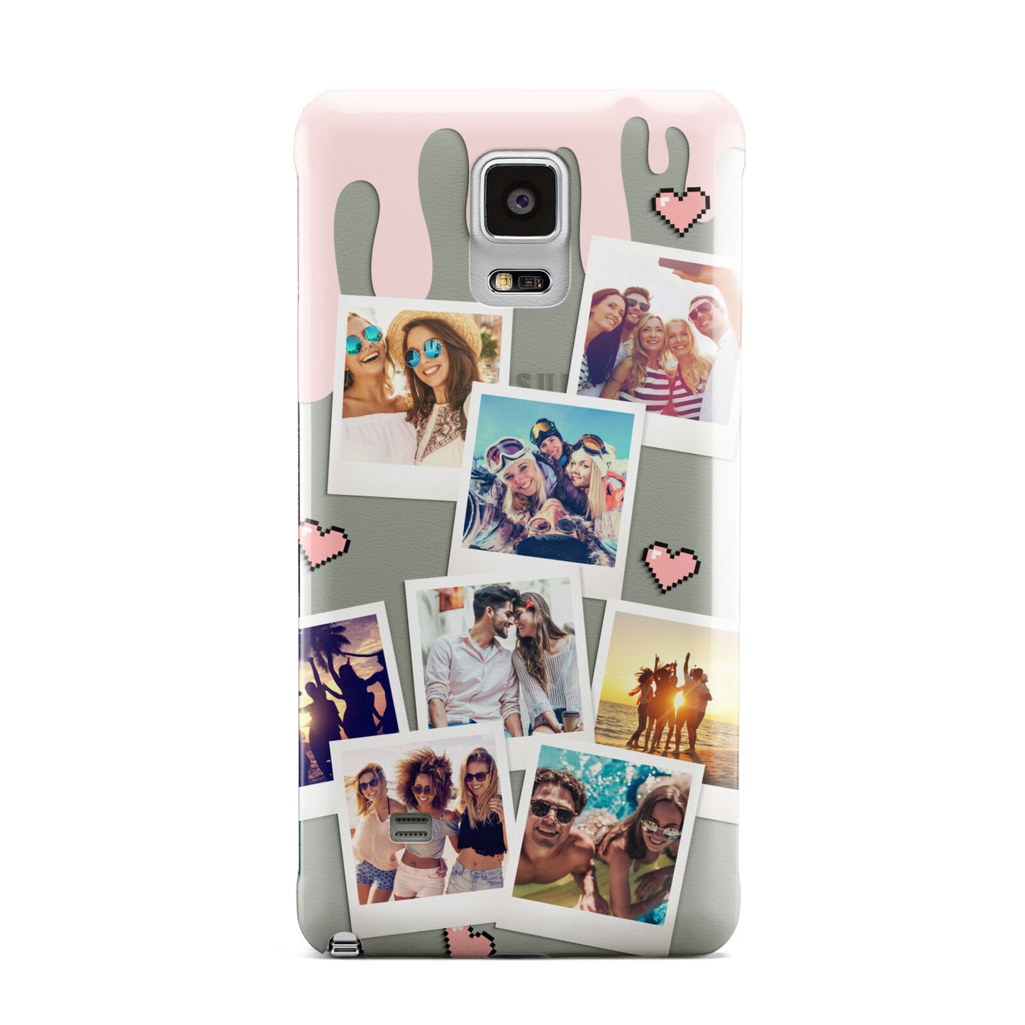 Digital Hearts Photo Upload with Text Samsung Galaxy Note 4 Case