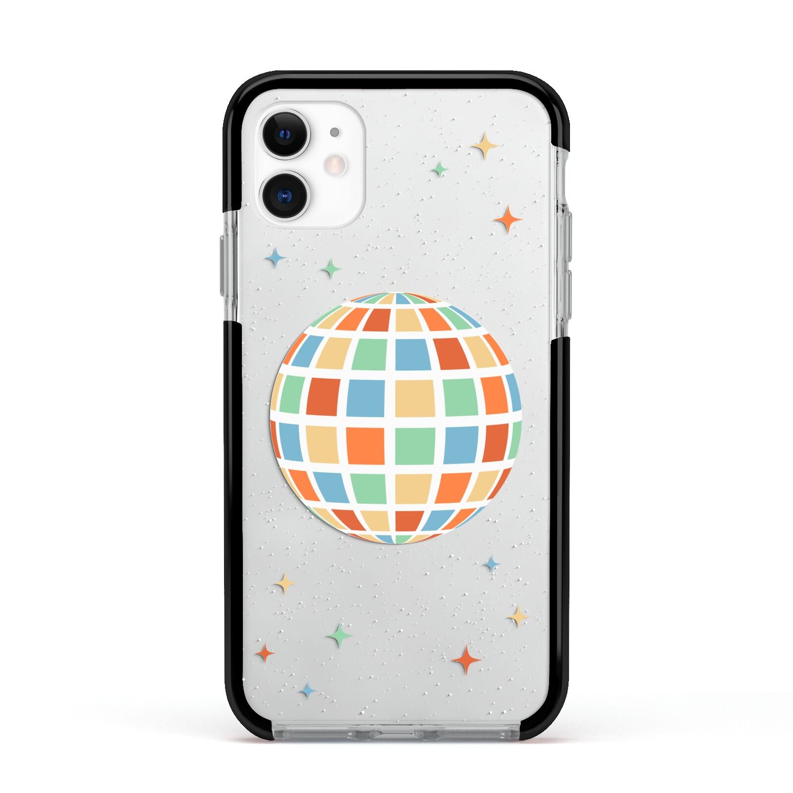 Disco Ball Apple iPhone 11 in White with Black Impact Case