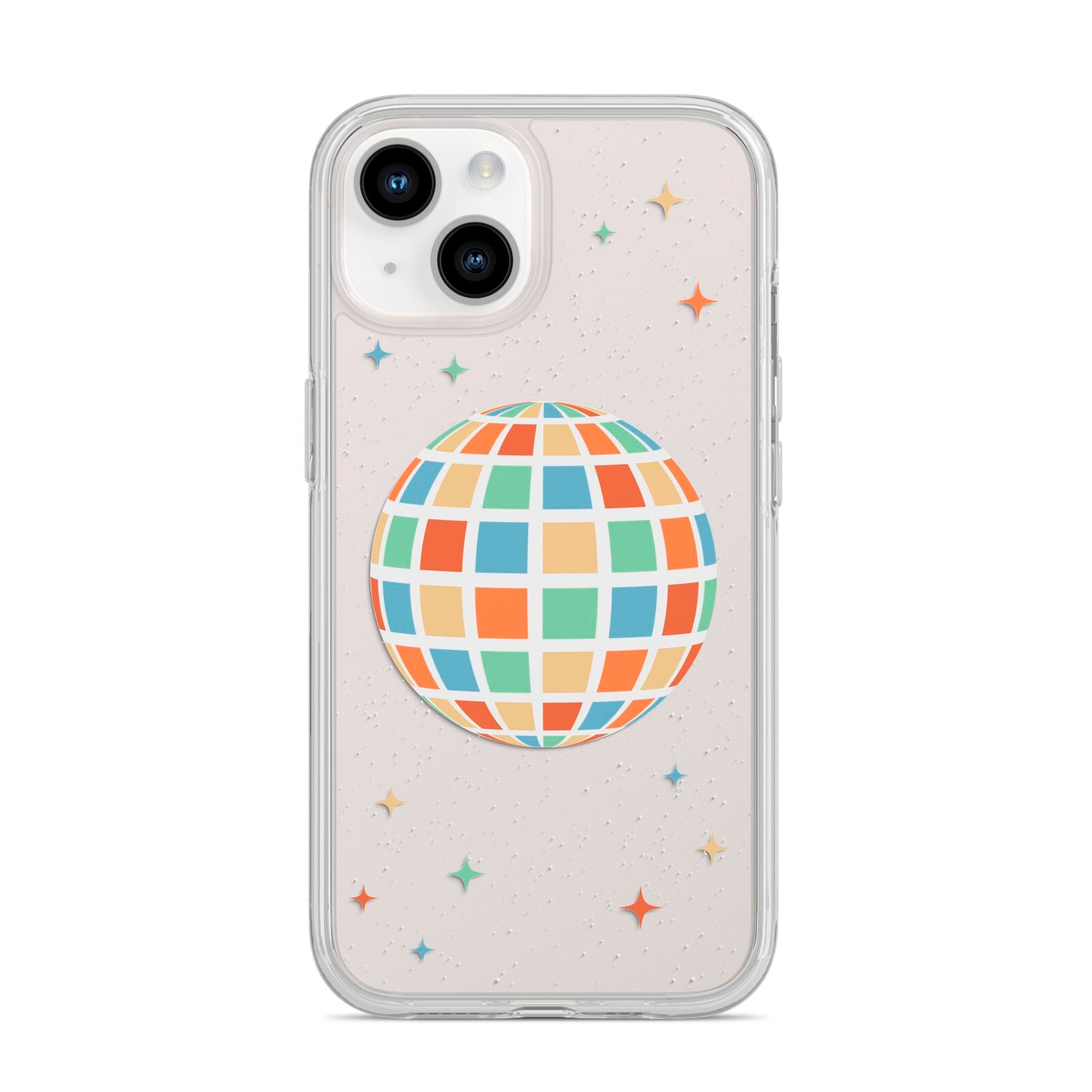 Disco Ball iPhone 14 Clear Tough Case Starlight