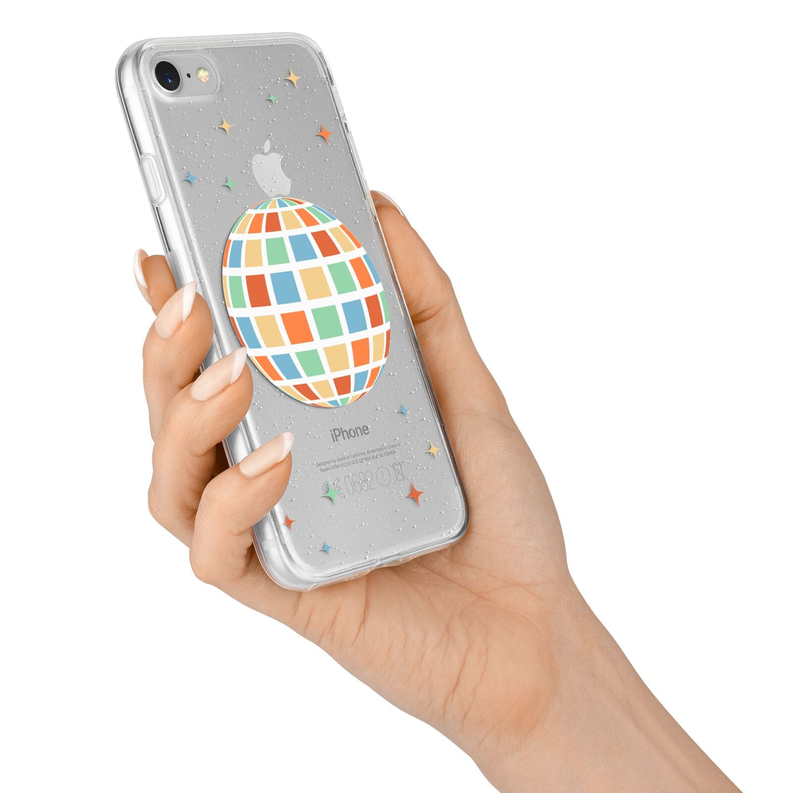 Disco Ball iPhone 7 Bumper Case on Silver iPhone Alternative Image