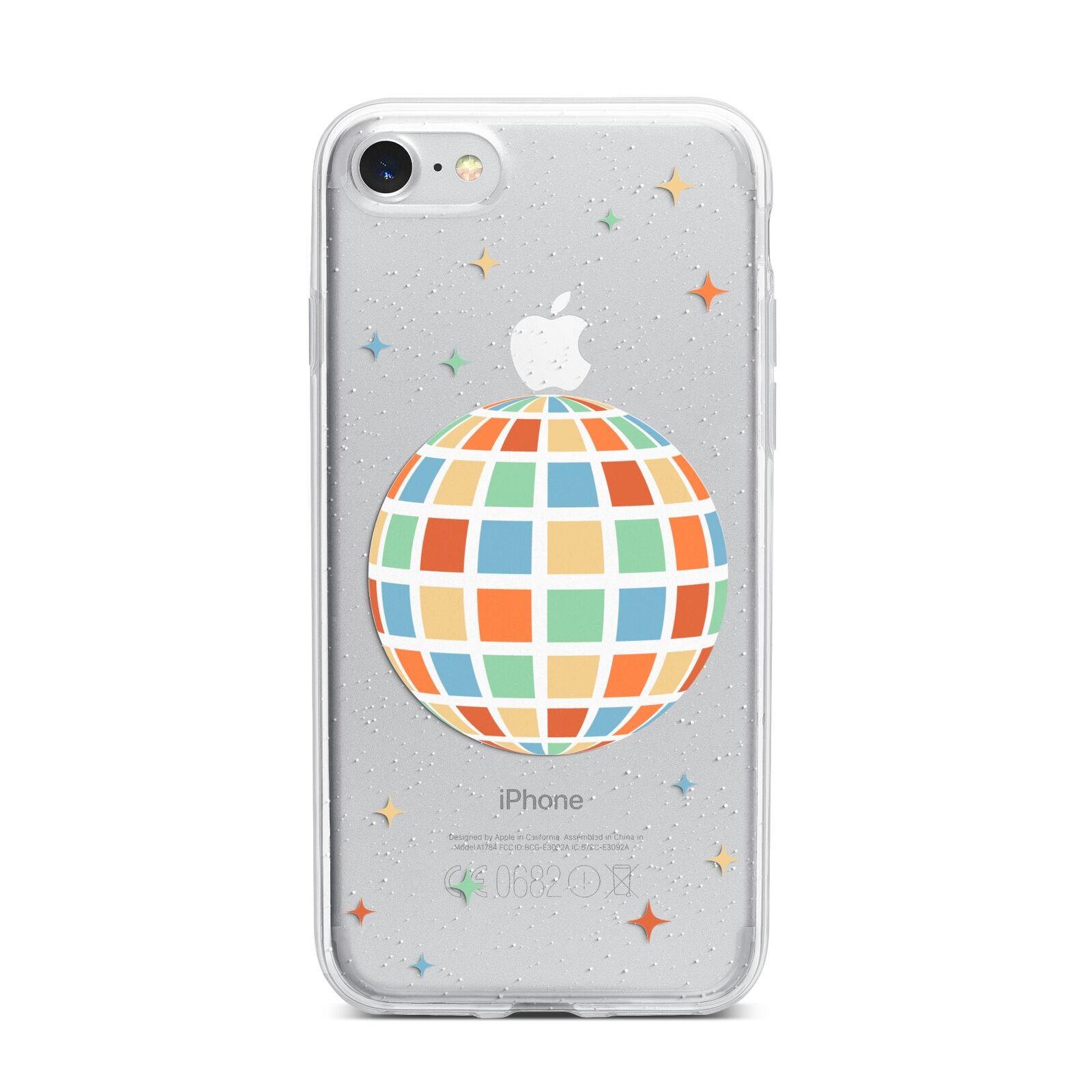 Disco Ball iPhone 7 Bumper Case on Silver iPhone