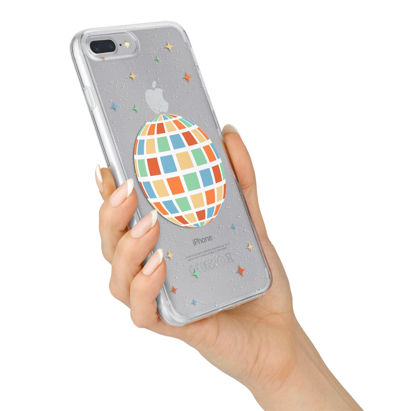 Disco Ball iPhone 7 Plus Bumper Case on Silver iPhone Alternative Image