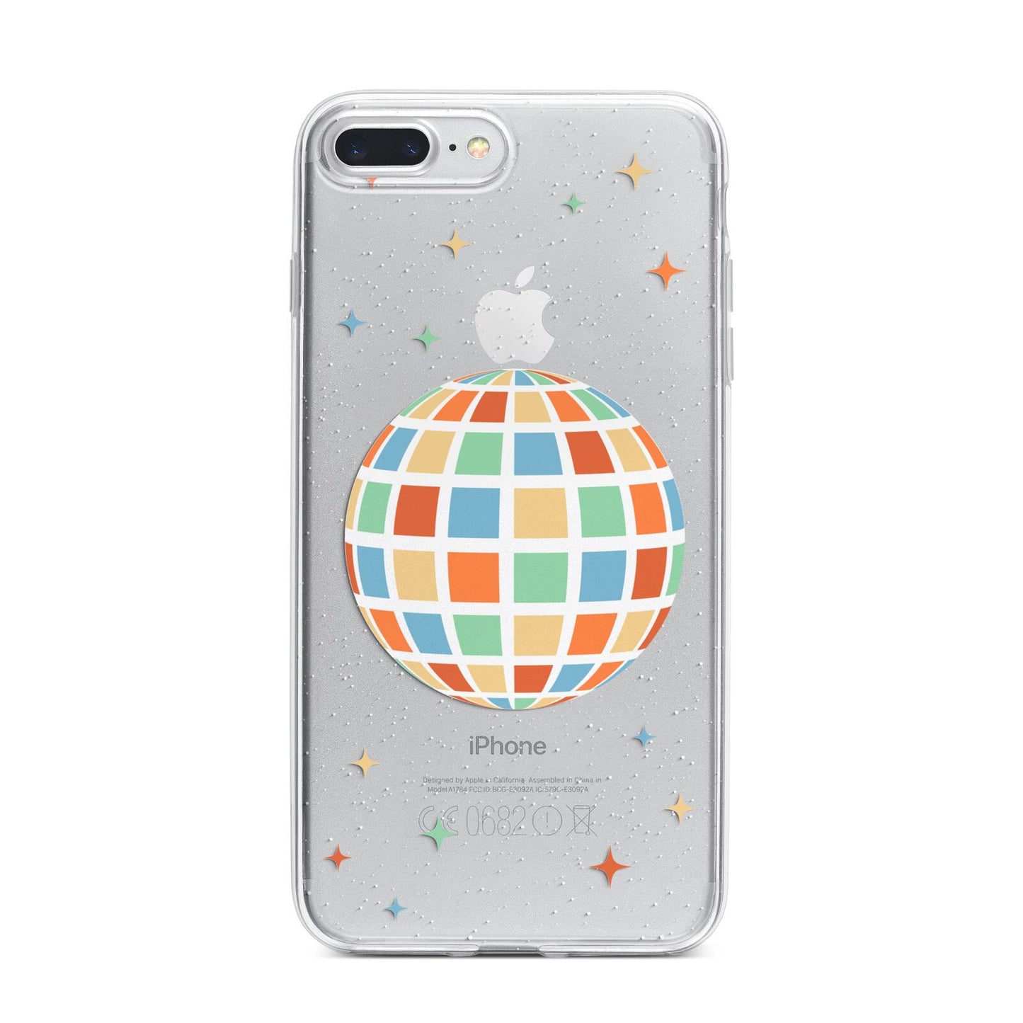 Disco Ball iPhone 7 Plus Bumper Case on Silver iPhone