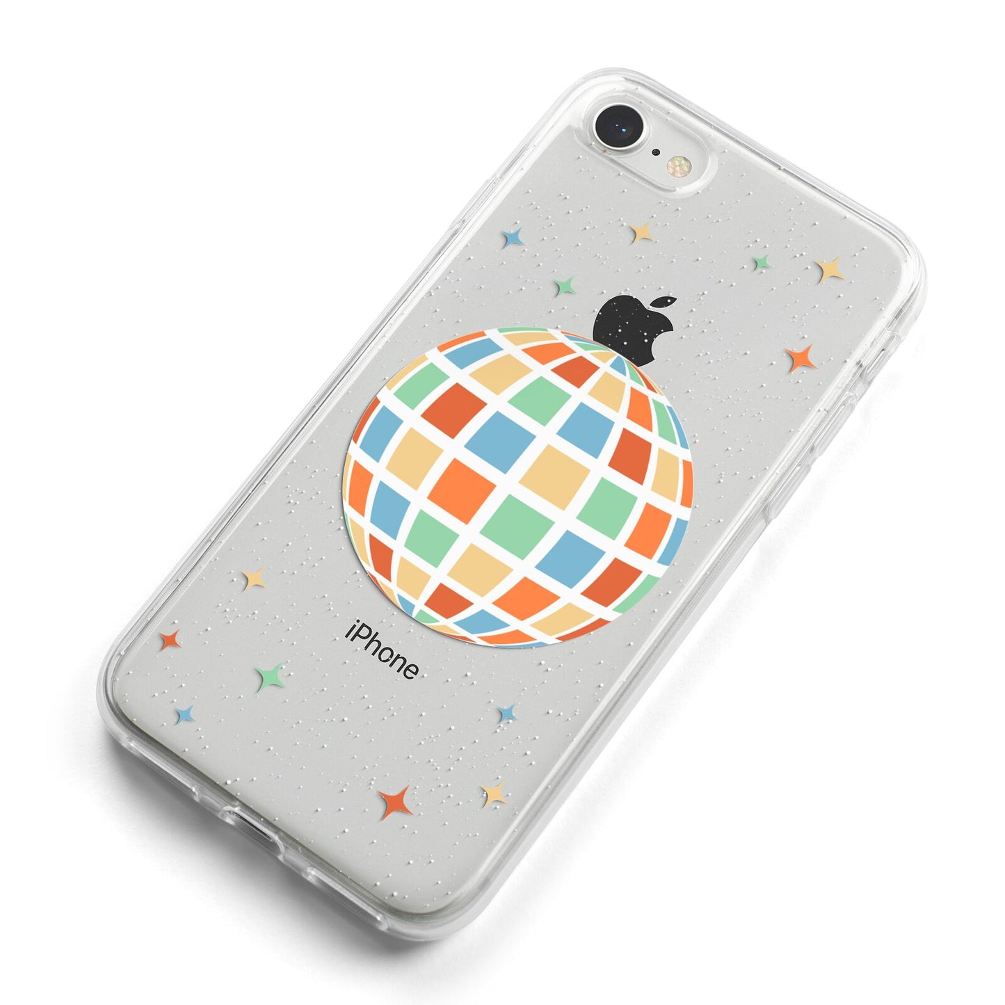 Disco Ball iPhone 8 Bumper Case on Silver iPhone Alternative Image