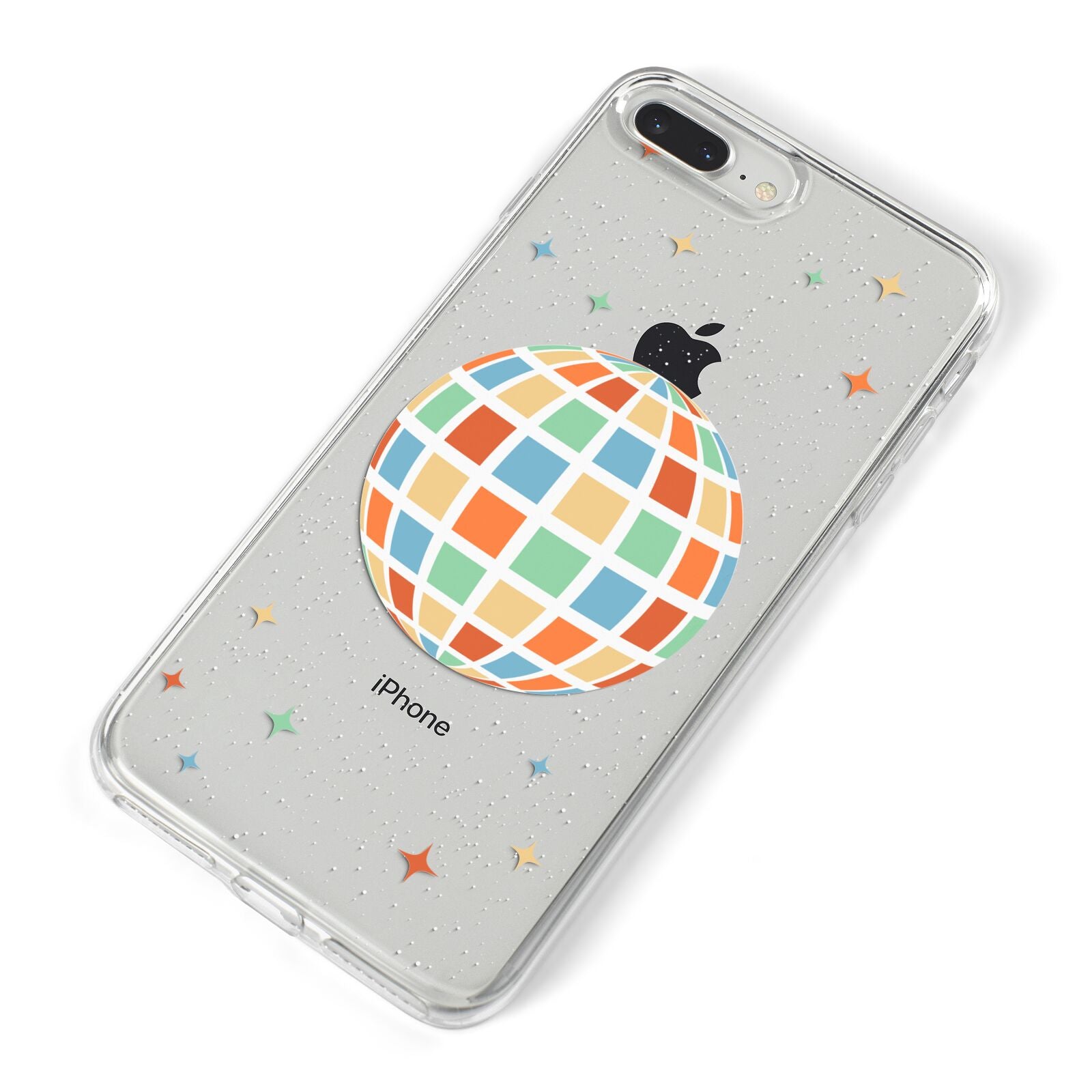 Disco Ball iPhone 8 Plus Bumper Case on Silver iPhone Alternative Image