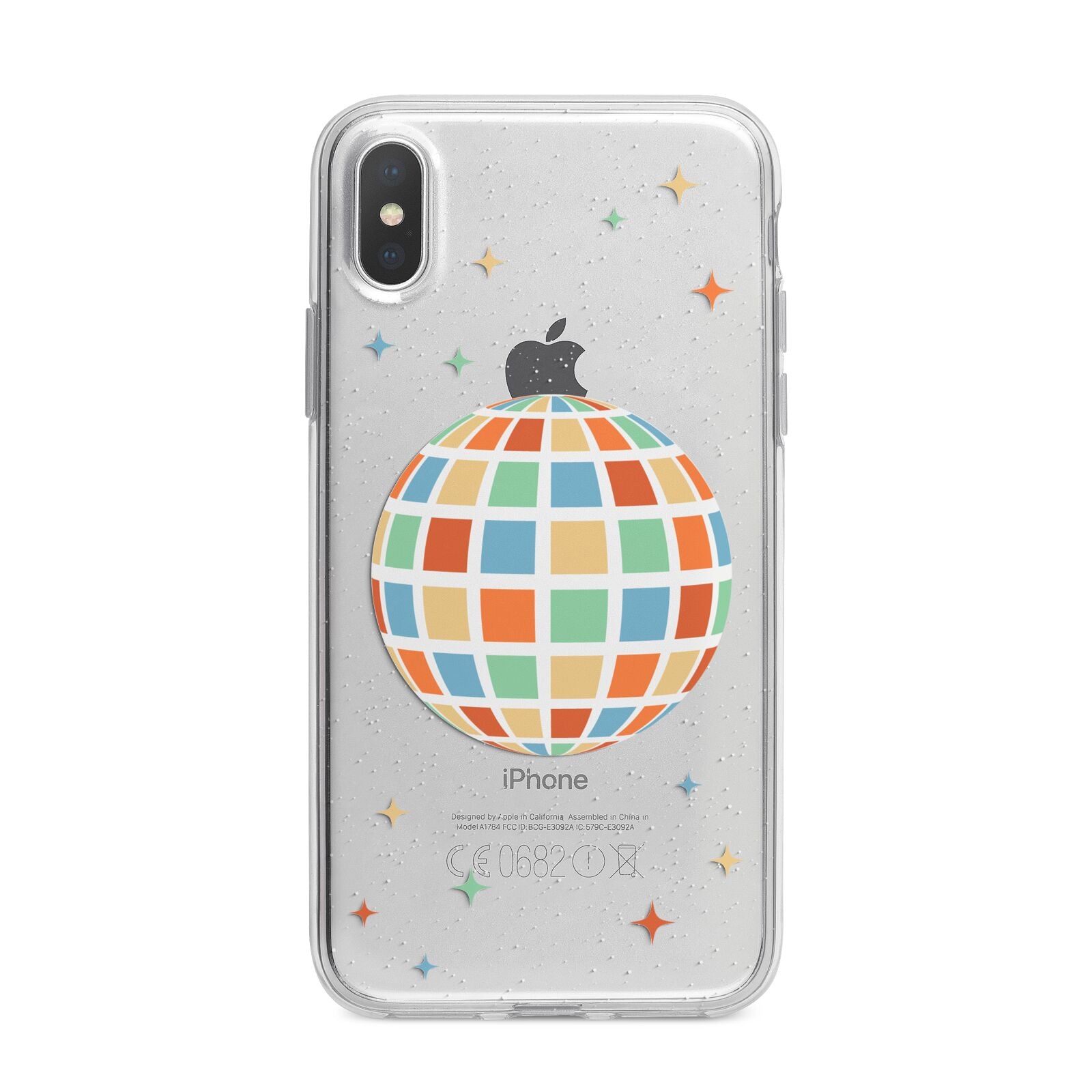 Disco Ball iPhone X Bumper Case on Silver iPhone Alternative Image 1