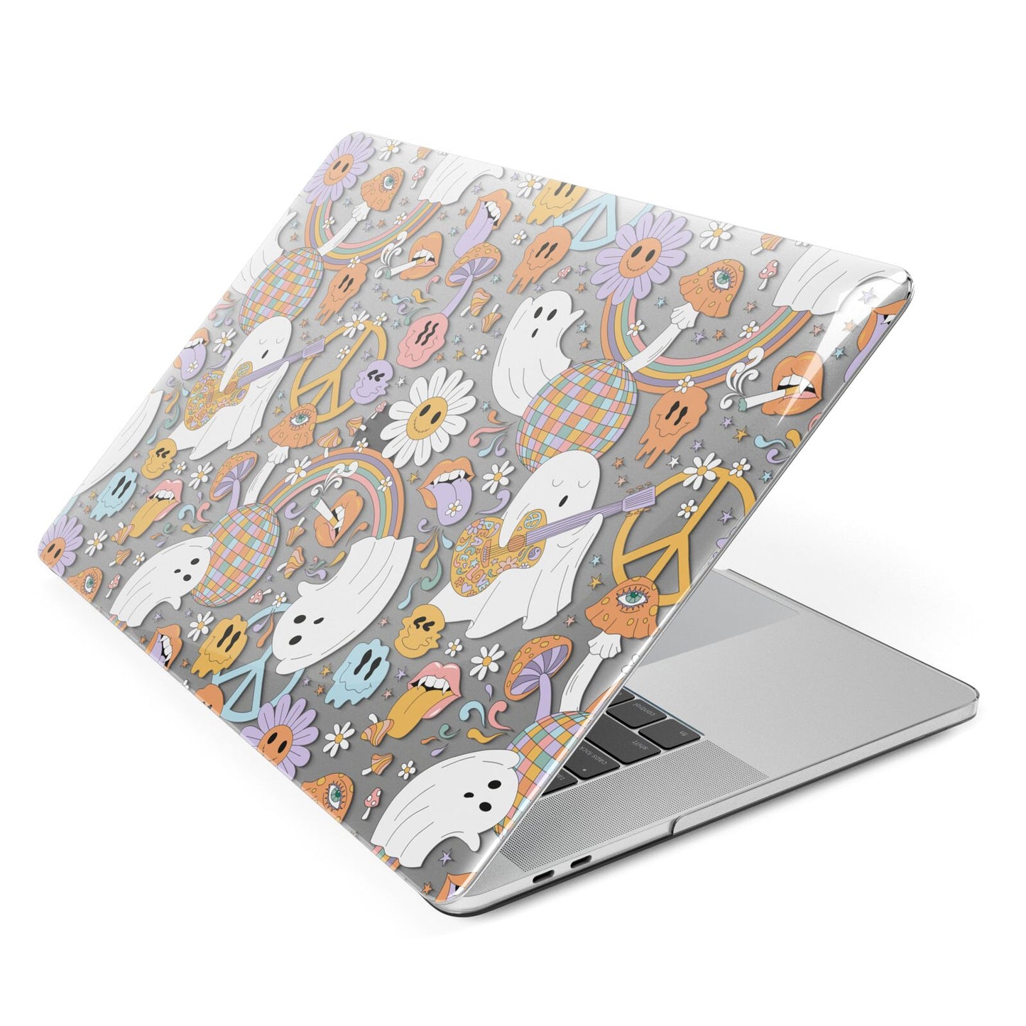 Disco Ghosts Apple MacBook Case Side View