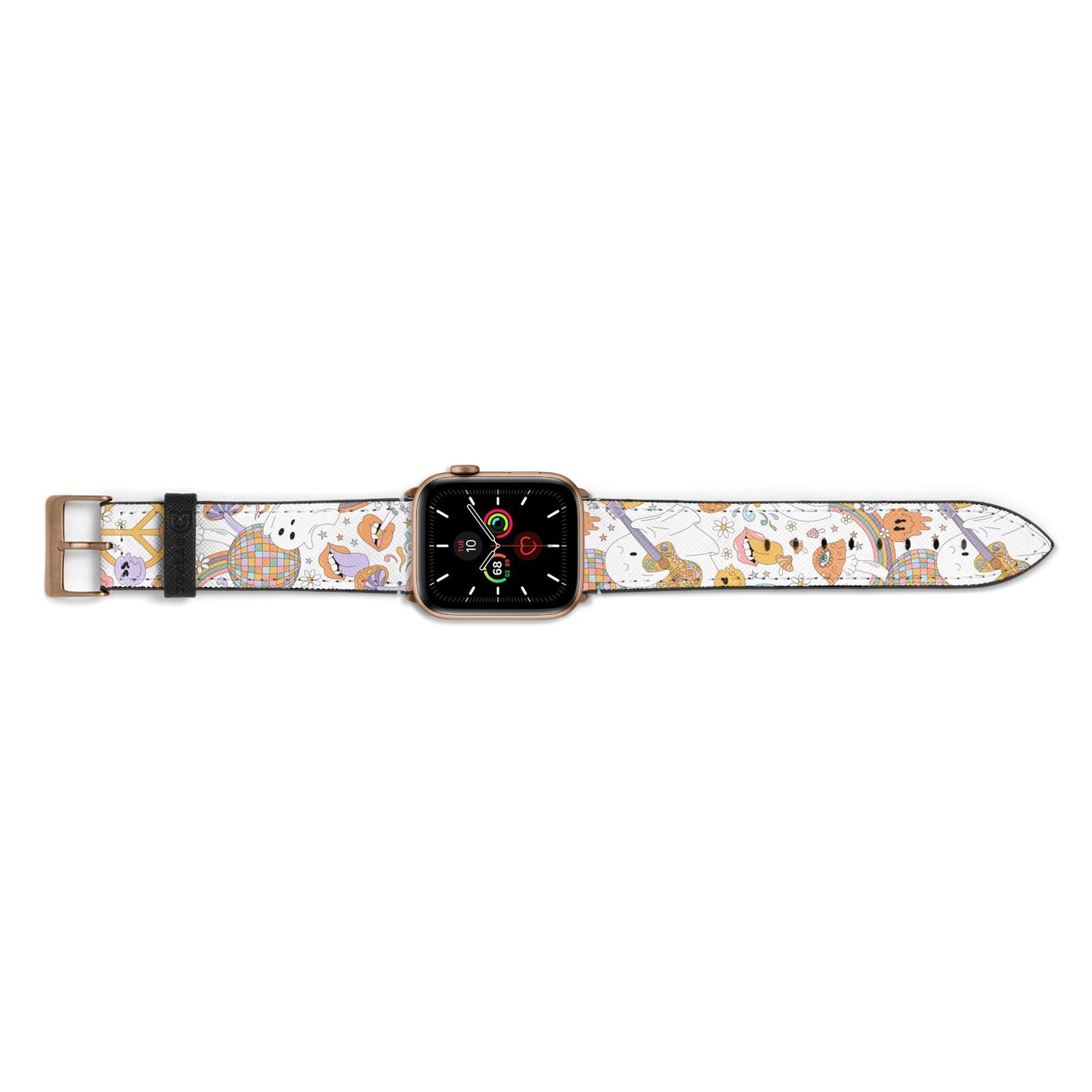 Disco Ghosts Apple Watch Strap Landscape Image Gold Hardware