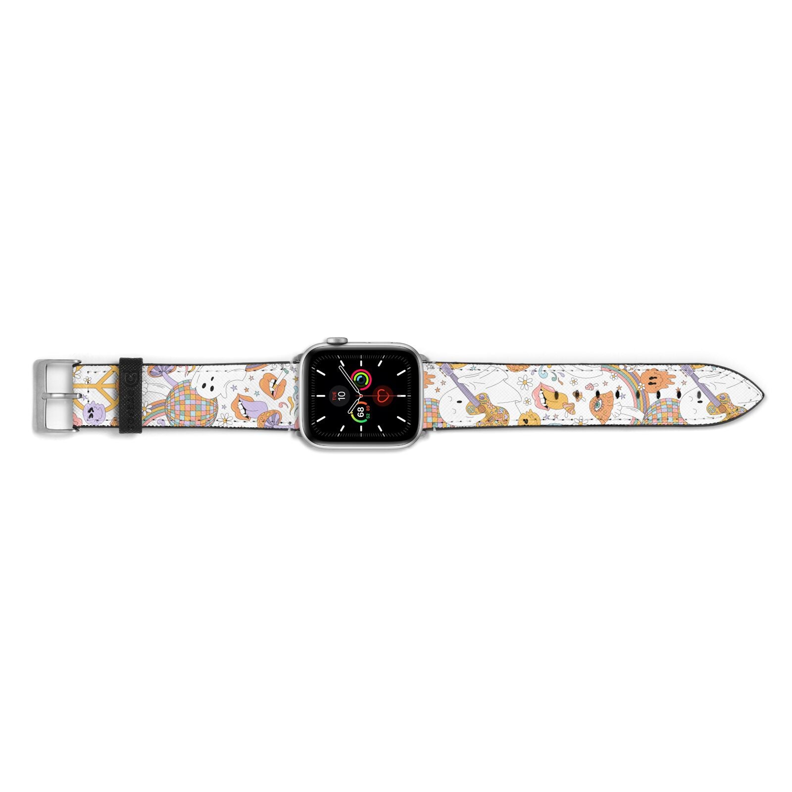 Disco Ghosts Apple Watch Strap Landscape Image Silver Hardware