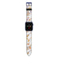 Disco Ghosts Apple Watch Strap with Blue Hardware