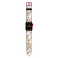 Disco Ghosts Apple Watch Strap with Red Hardware