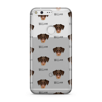 Dobermann Icon with Name Google Pixel Case