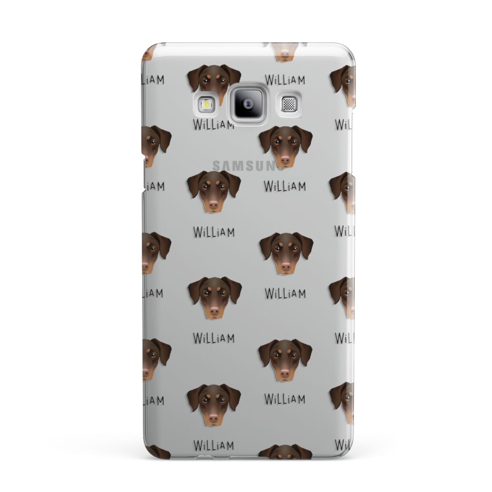 Dobermann Icon with Name Samsung Galaxy A7 2015 Case