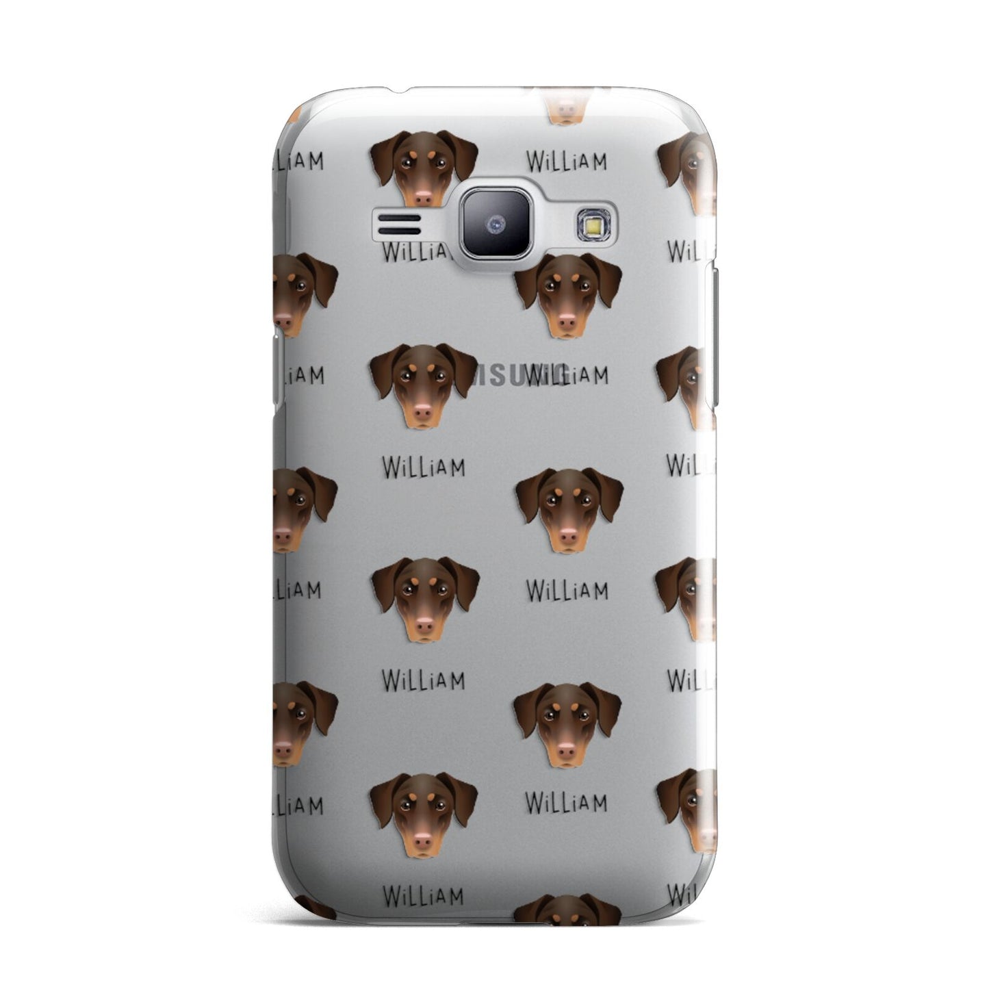 Dobermann Icon with Name Samsung Galaxy J1 2015 Case