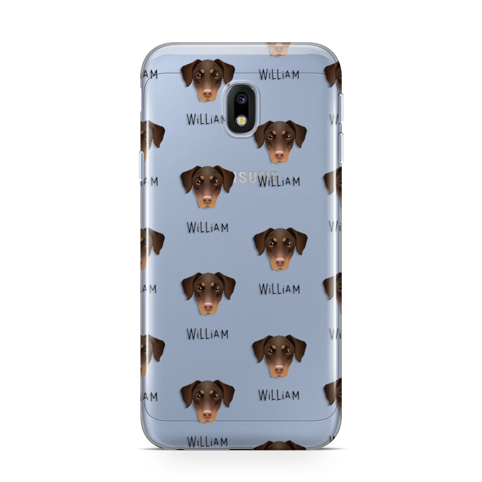 Dobermann Icon with Name Samsung Galaxy J3 2017 Case