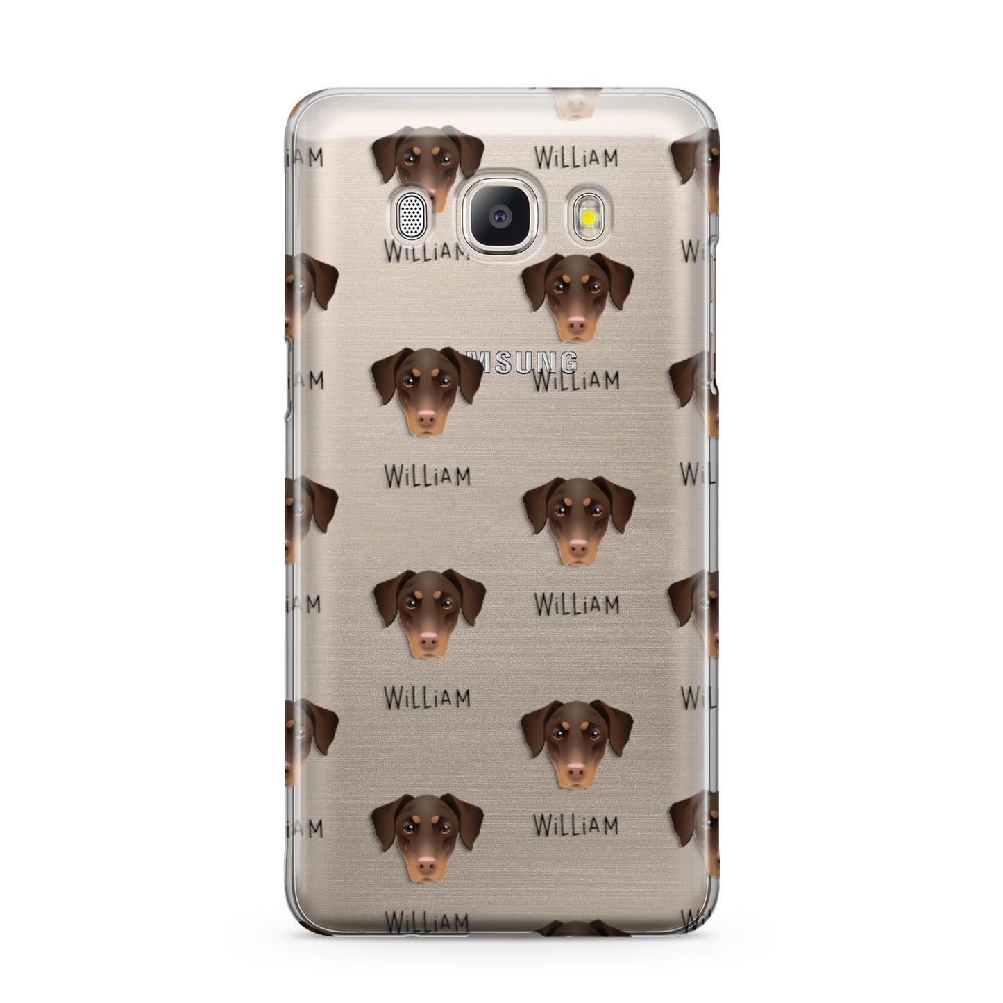 Dobermann Icon with Name Samsung Galaxy J5 2016 Case