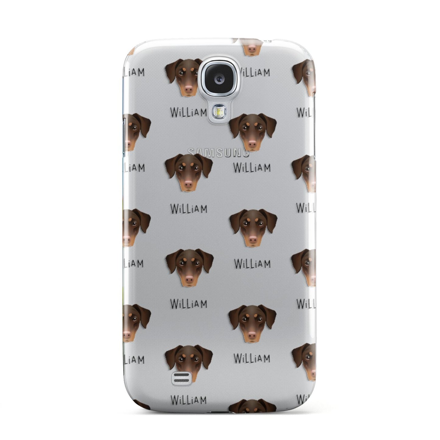 Dobermann Icon with Name Samsung Galaxy S4 Case