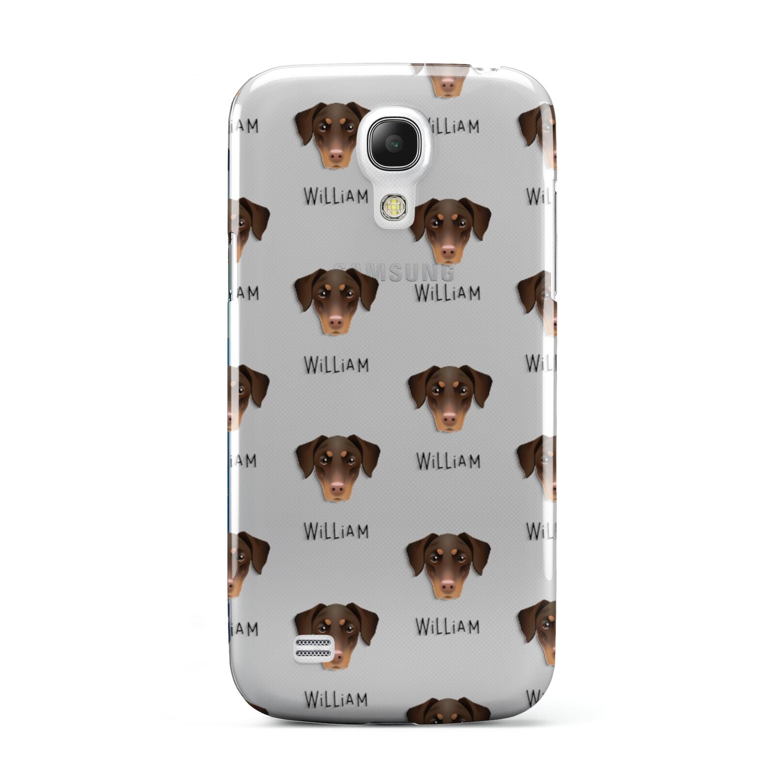 Dobermann Icon with Name Samsung Galaxy S4 Mini Case