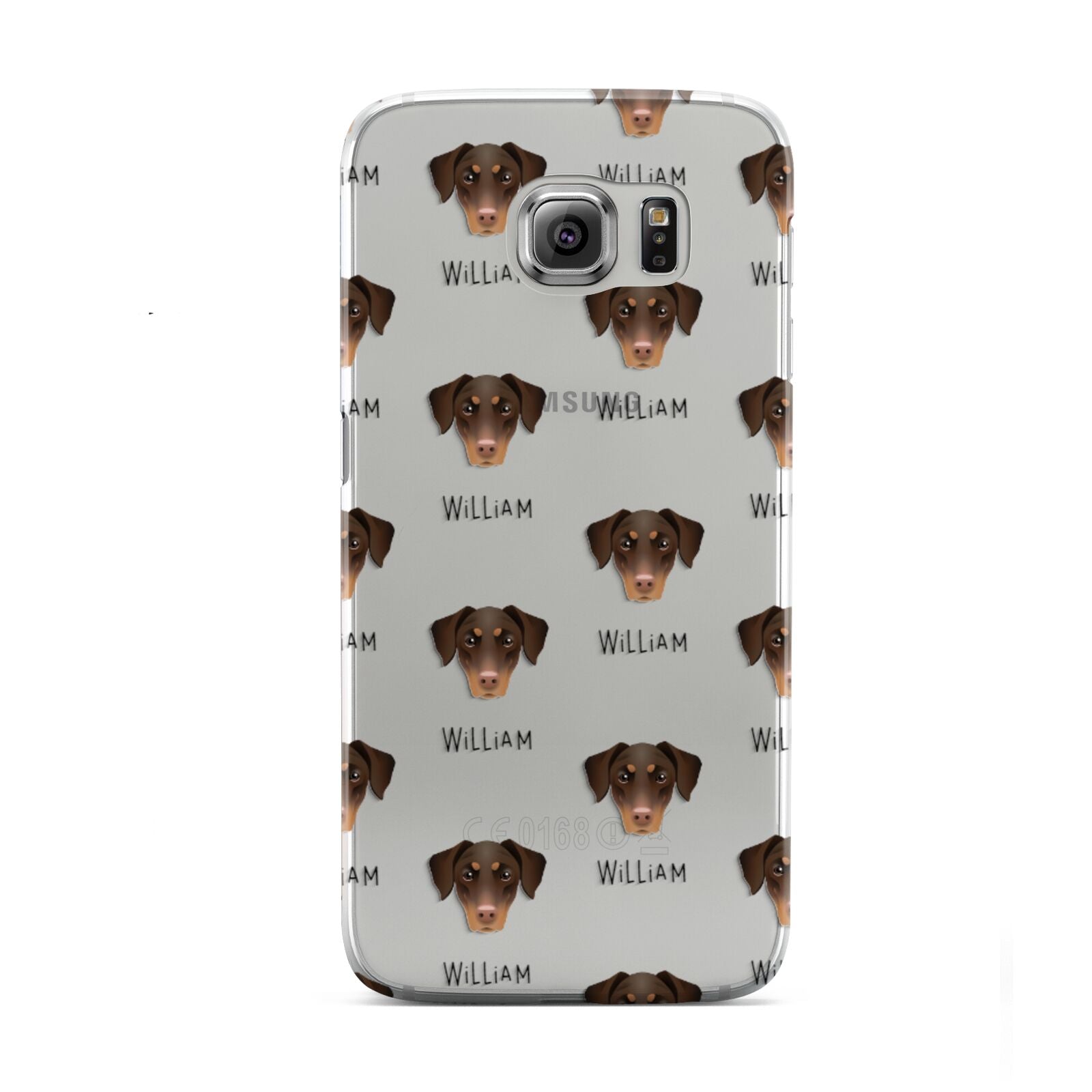 Dobermann Icon with Name Samsung Galaxy S6 Case