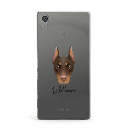 Dobermann Personalised Sony Xperia Case