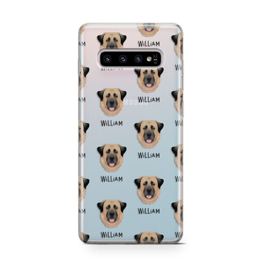 Dog Icon with Name Protective Samsung Galaxy Case