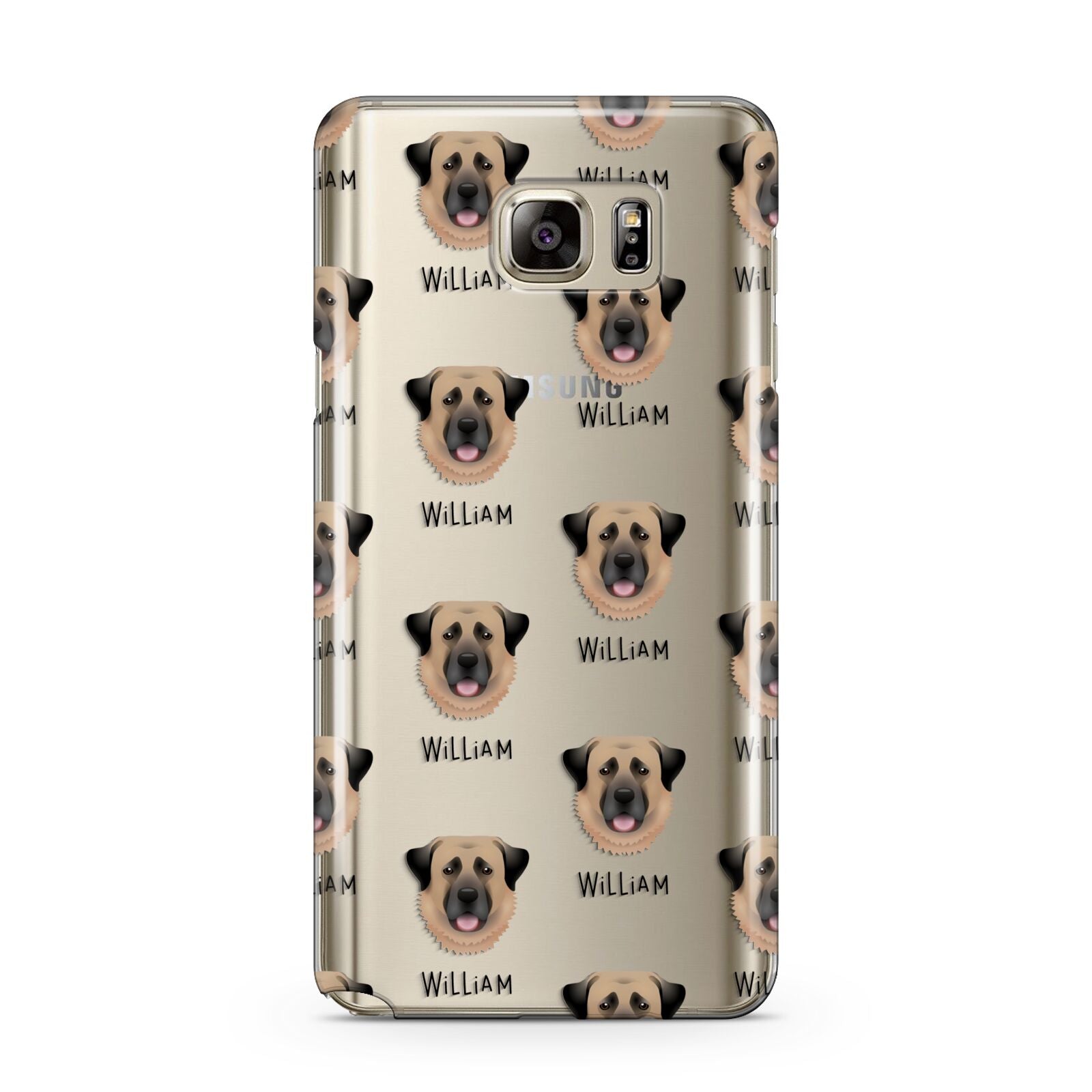 Dog Icon with Name Samsung Galaxy Note 5 Case