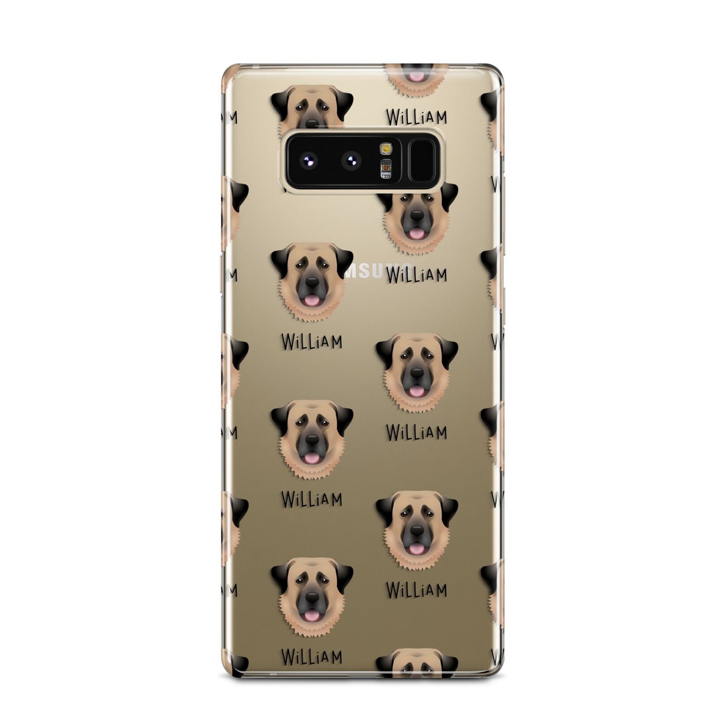 Dog Icon with Name Samsung Galaxy Note 8 Case