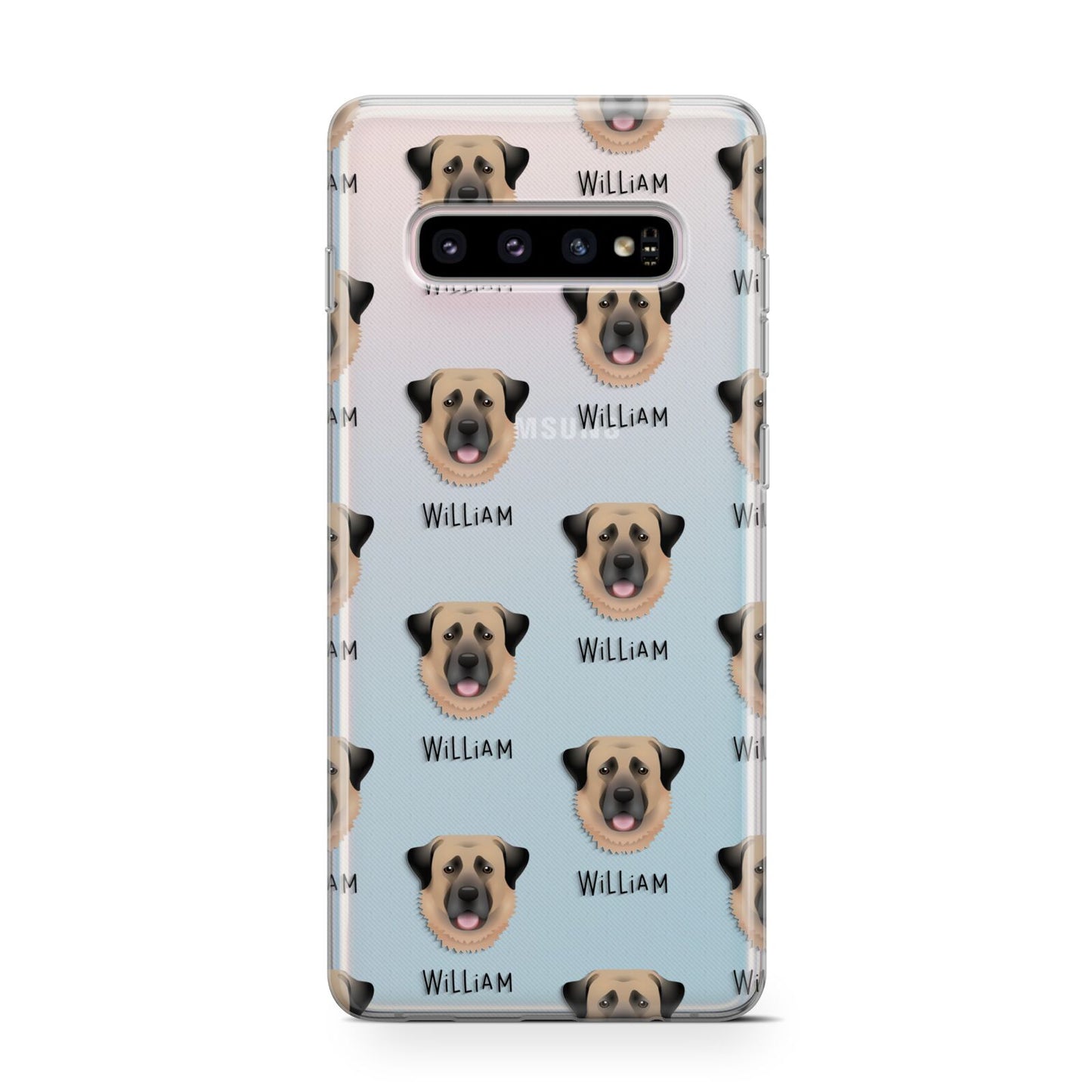 Dog Icon with Name Samsung Galaxy S10 Case