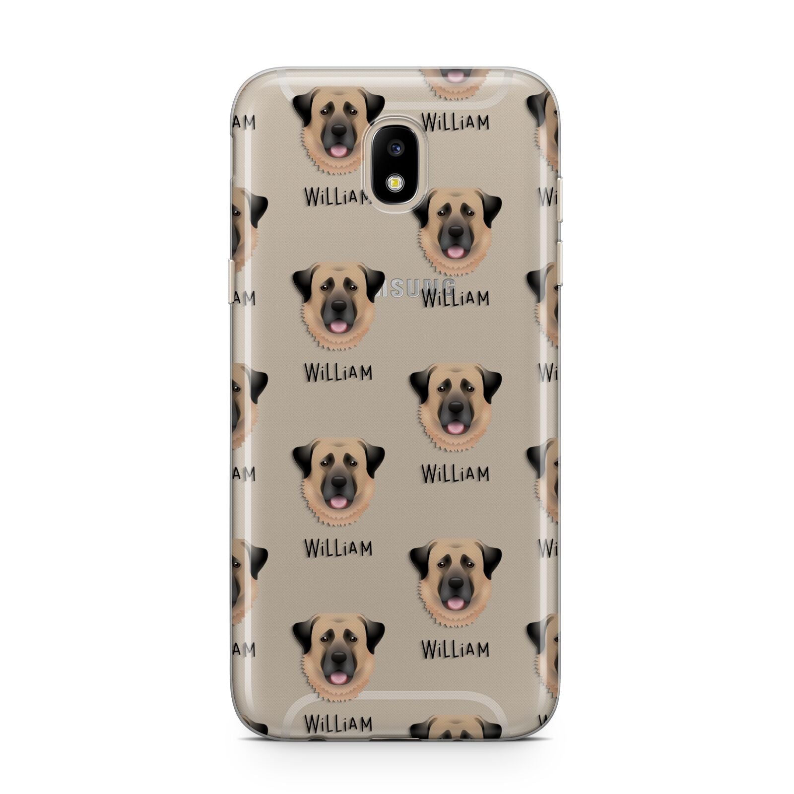 Dog Icon with Name Samsung J5 2017 Case