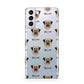 Dog Icon with Name Samsung S21 Plus Case