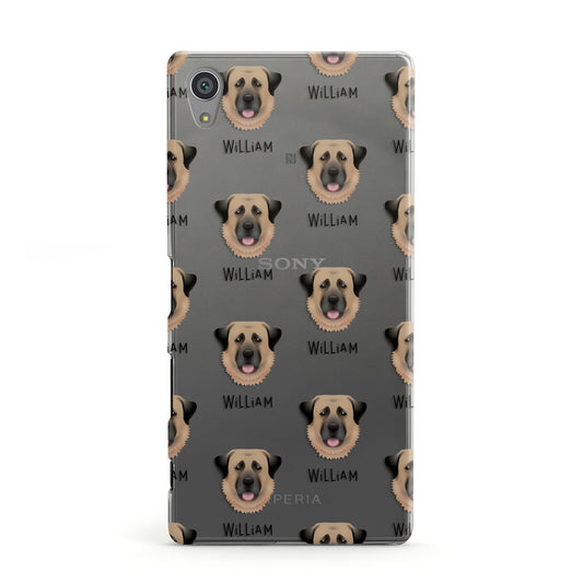 Dog Icon with Name Sony Xperia Case