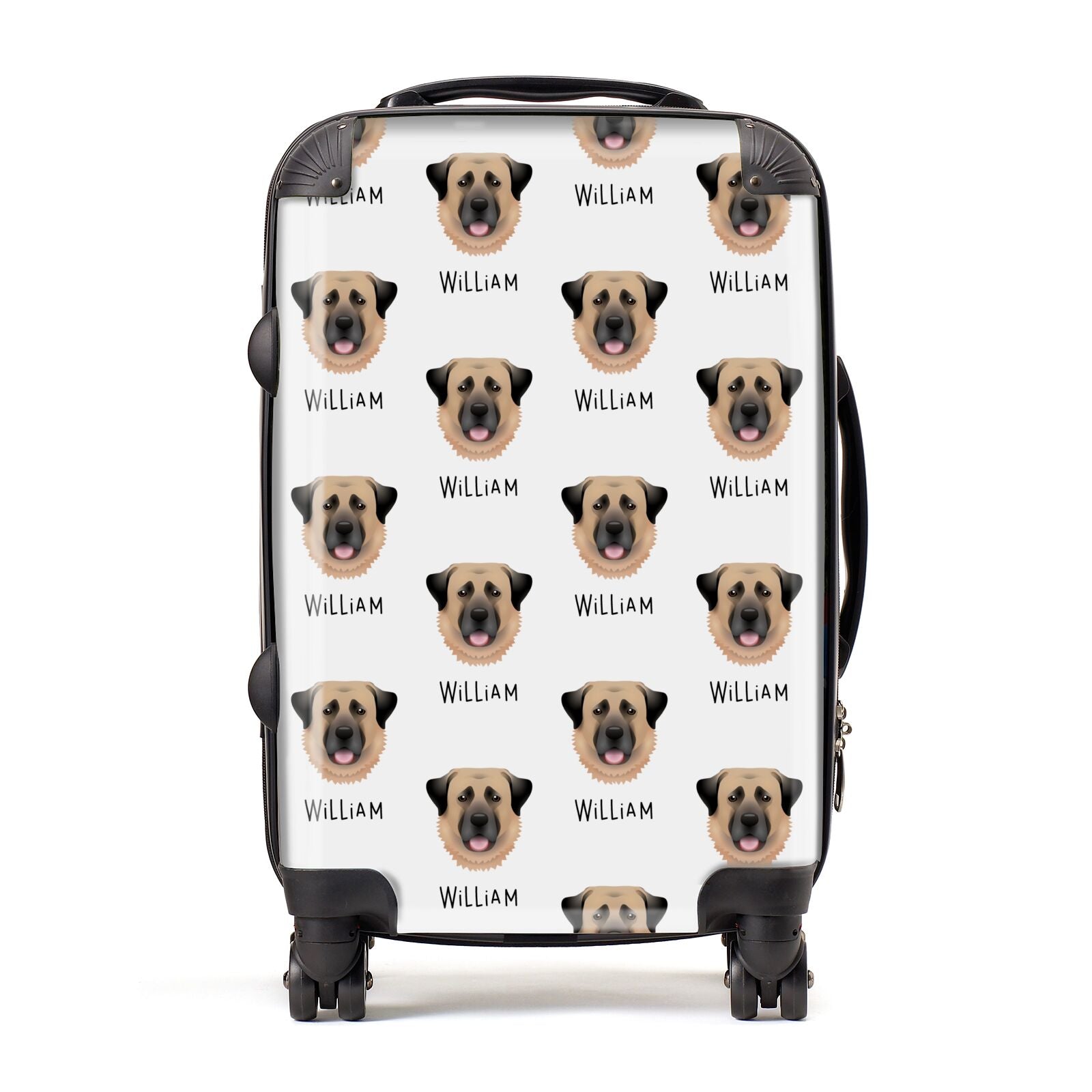 Dog Icon with Name Suitcase