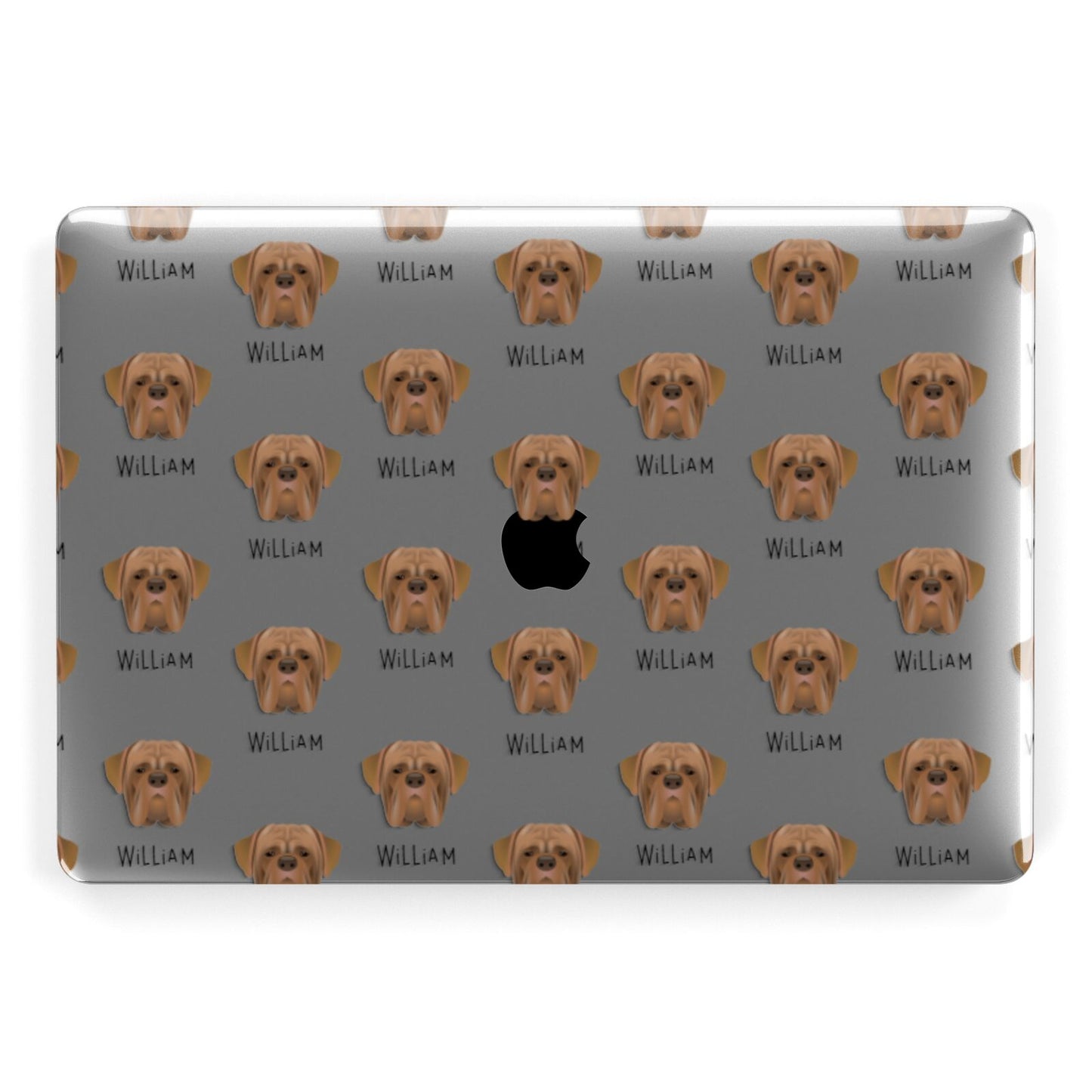 Dogue de Bordeaux Icon with Name Apple MacBook Case