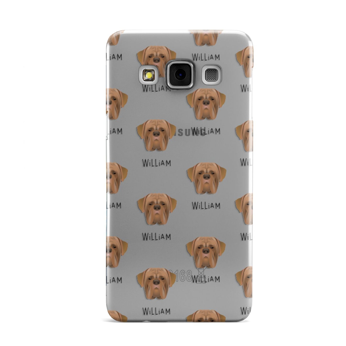 Dogue de Bordeaux Icon with Name Samsung Galaxy A3 Case