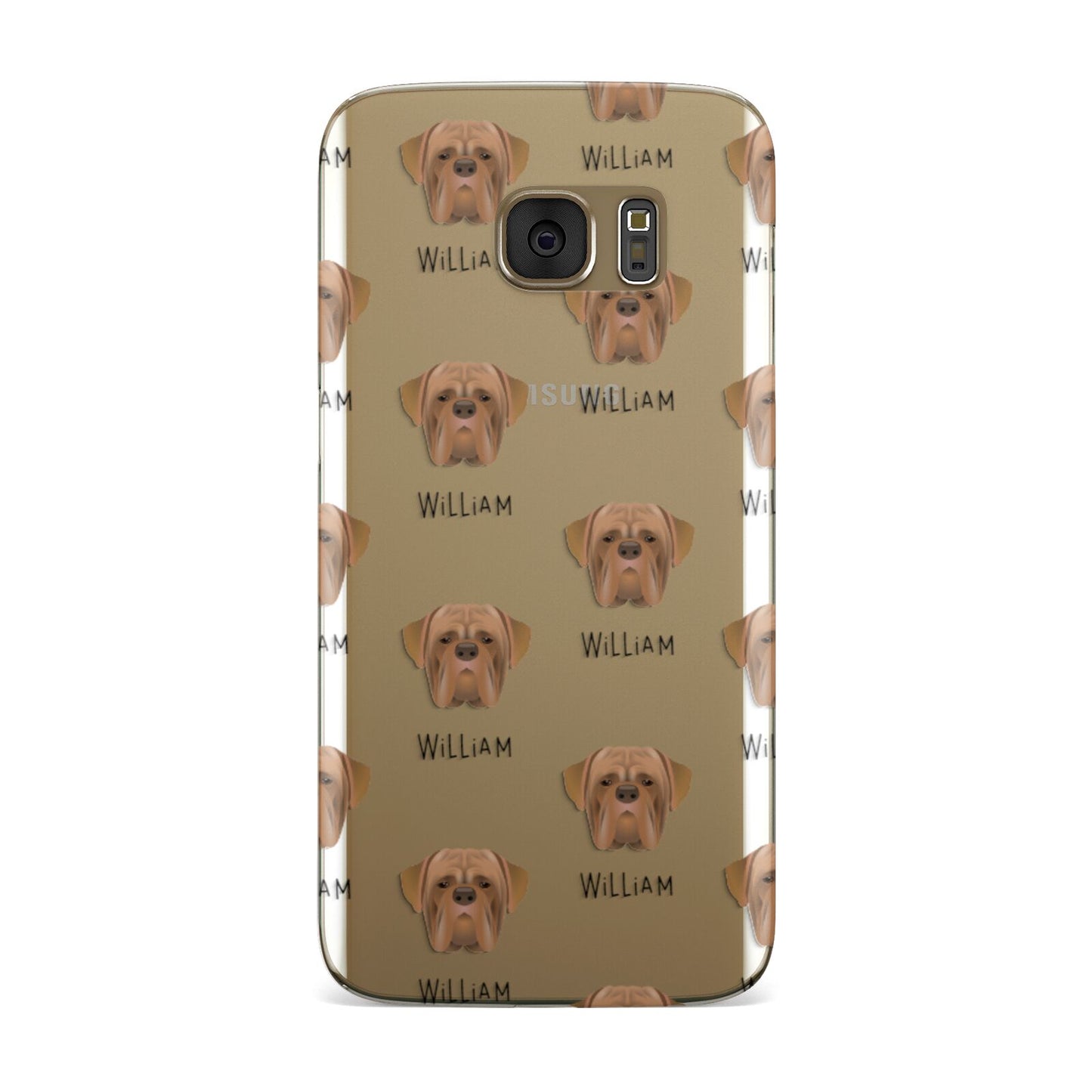 Dogue de Bordeaux Icon with Name Samsung Galaxy Case