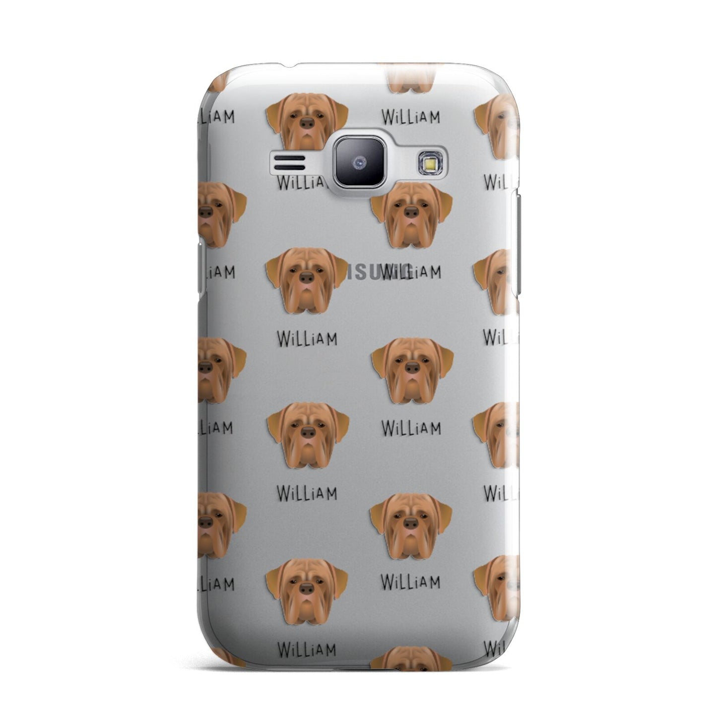 Dogue de Bordeaux Icon with Name Samsung Galaxy J1 2015 Case