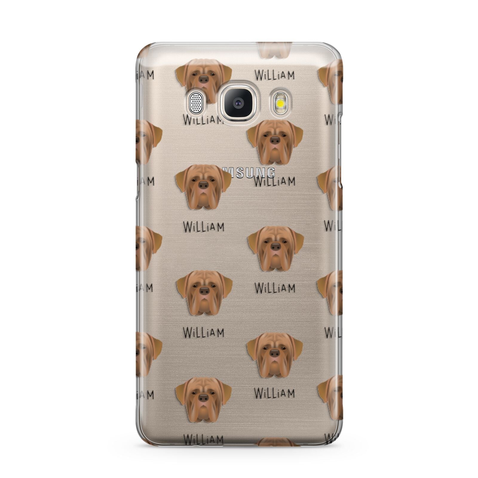 Dogue de Bordeaux Icon with Name Samsung Galaxy J5 2016 Case